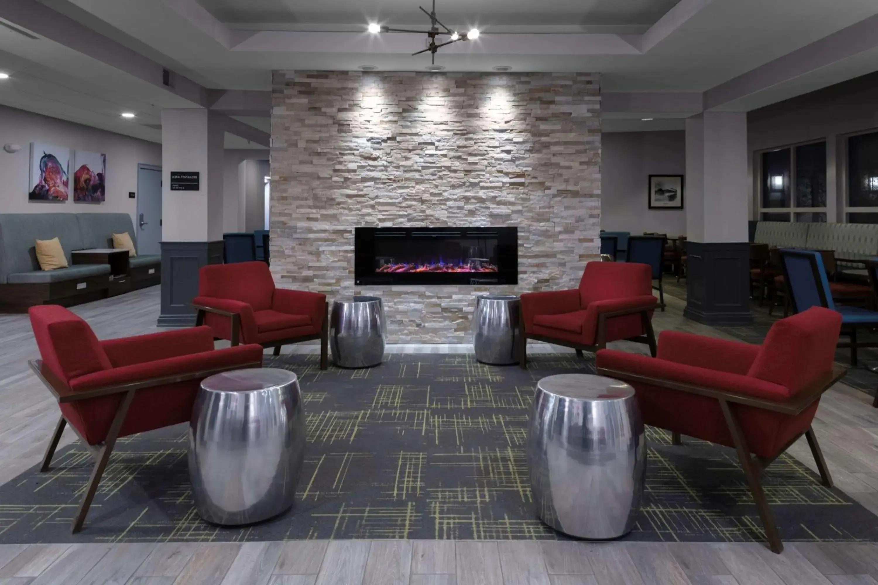 Lobby or reception in Hampton Inn by Hilton Concord/Bow Lobby or reception in Hampton Inn by Hilton Concord/Bow