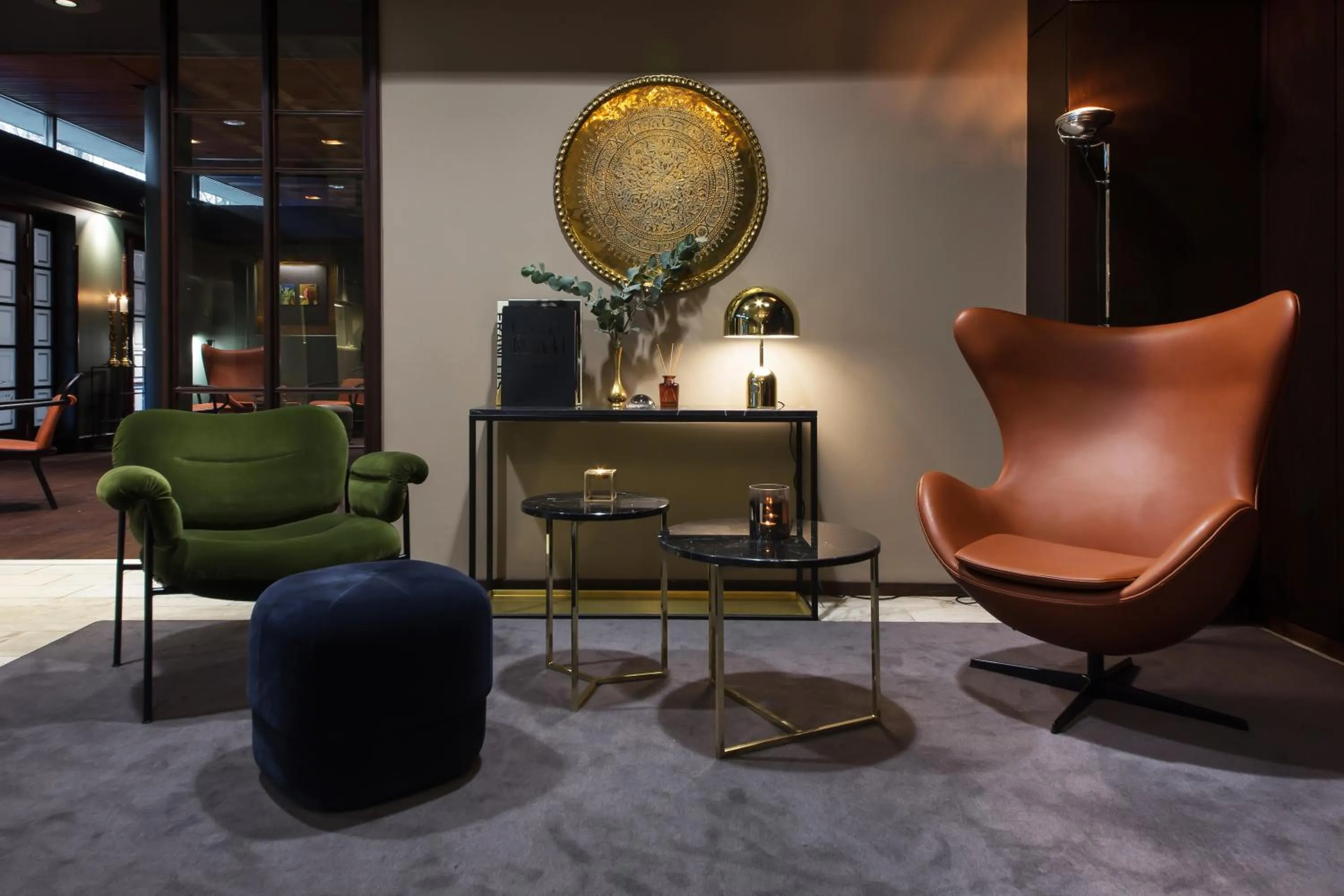 Seating area in Radisson Blu Park Hotel, Oslo