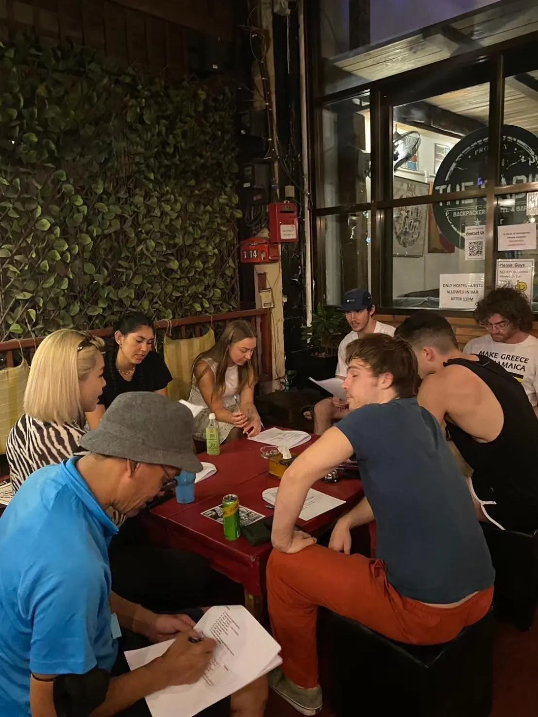 People in The Cabin Backpackers Hostel & Bar