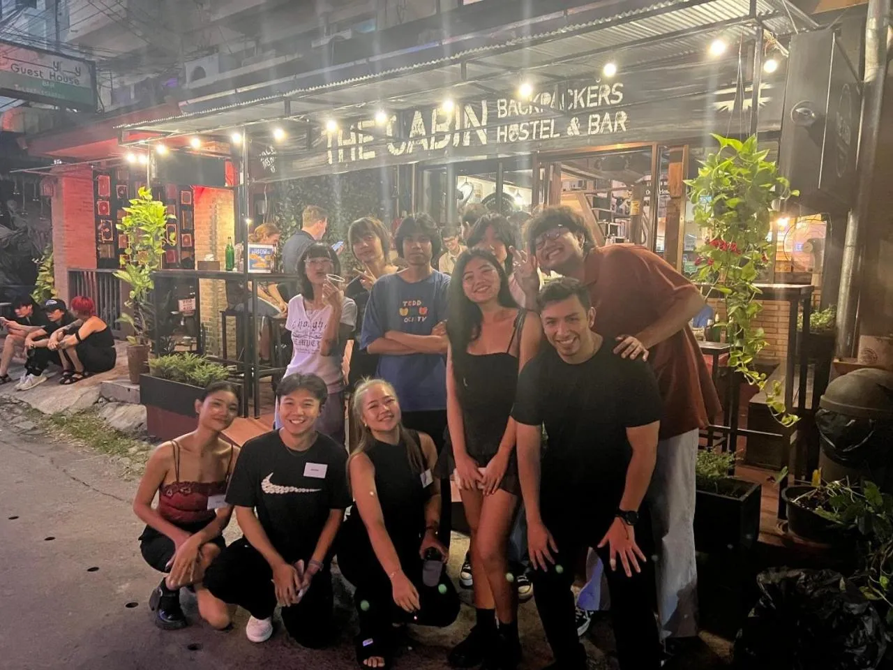 People in The Cabin Backpackers Hostel & Bar