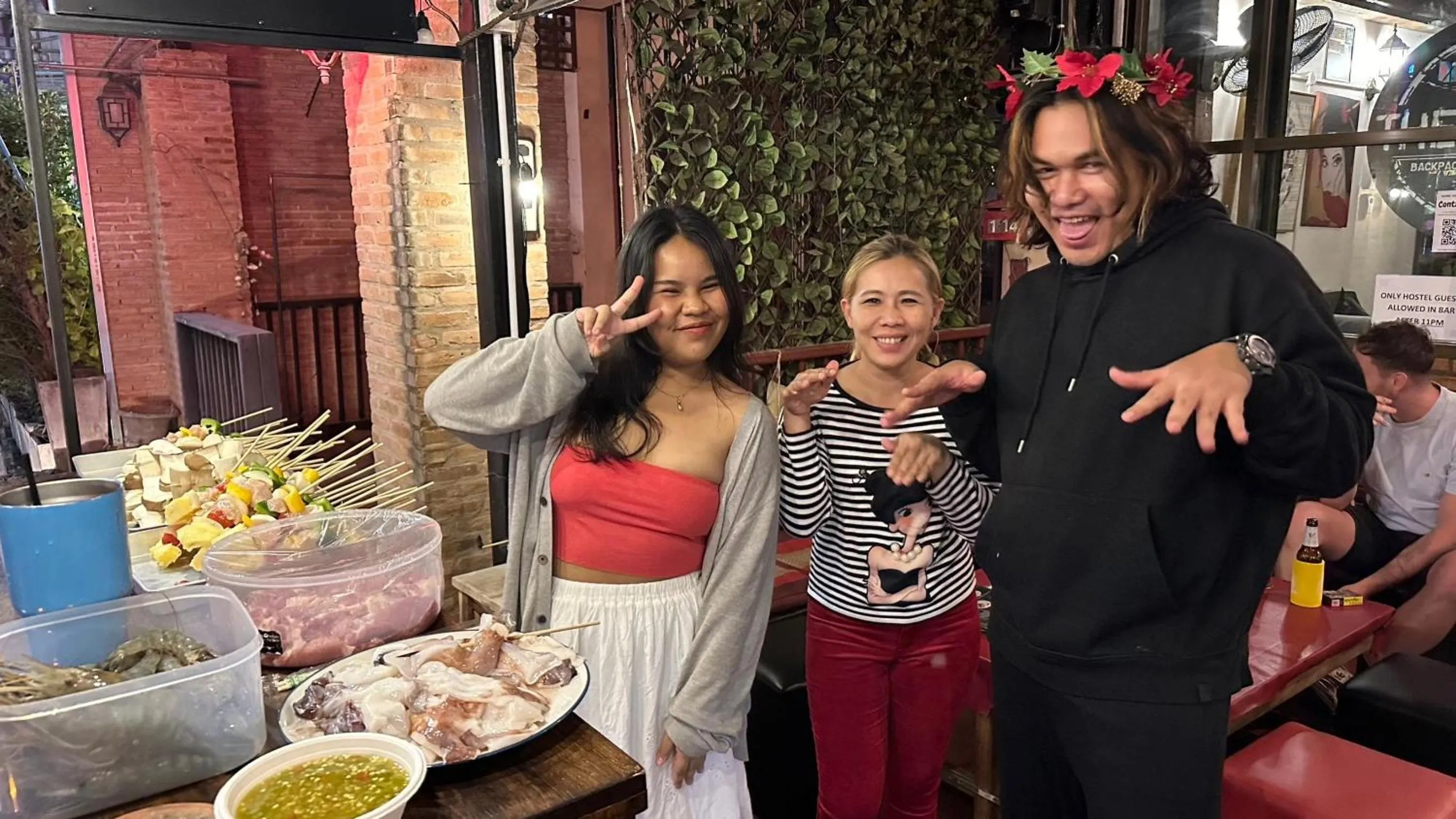 People in The Cabin Backpackers Hostel & Bar