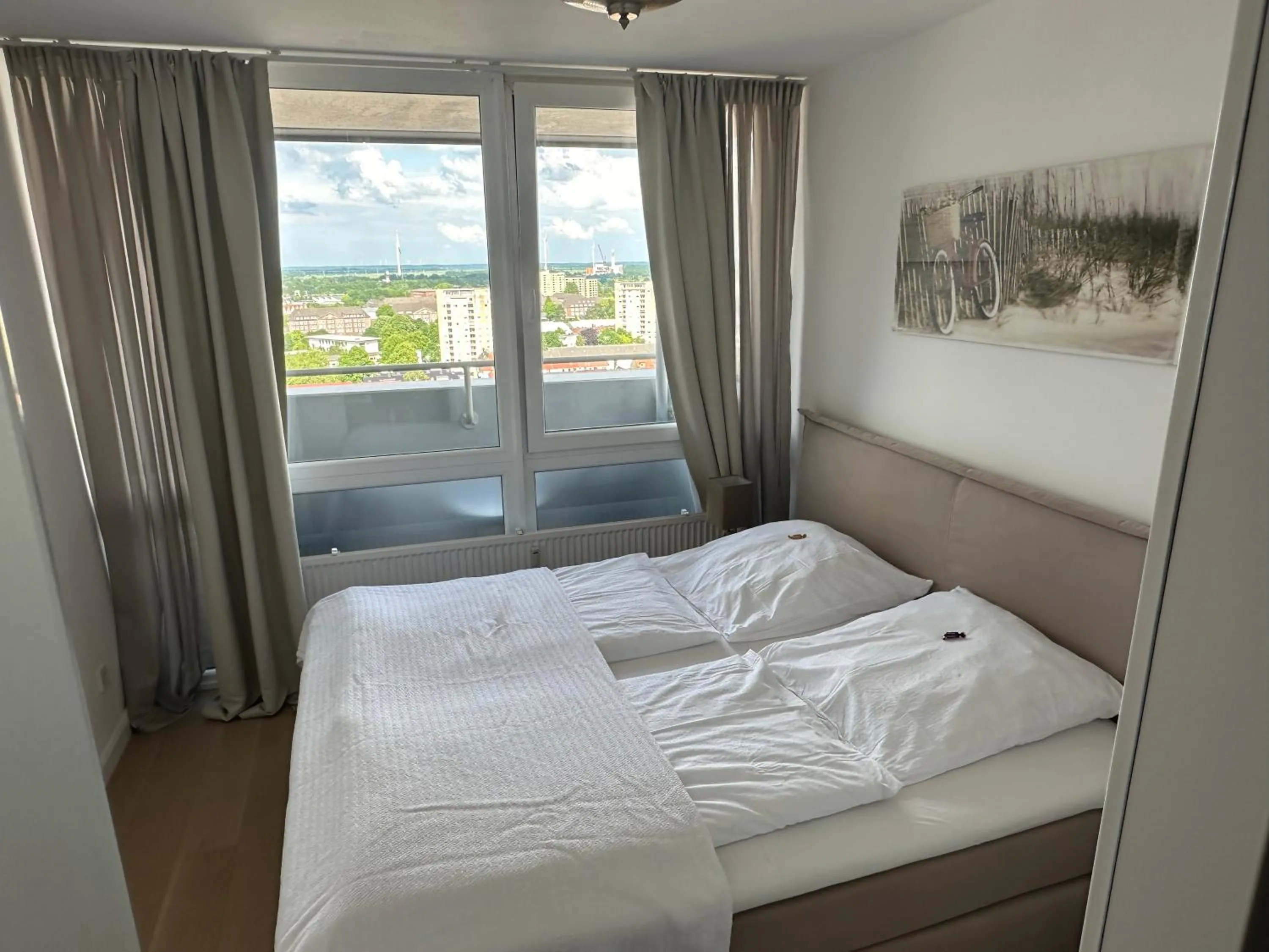 Bed in Apartement Förde Blick
