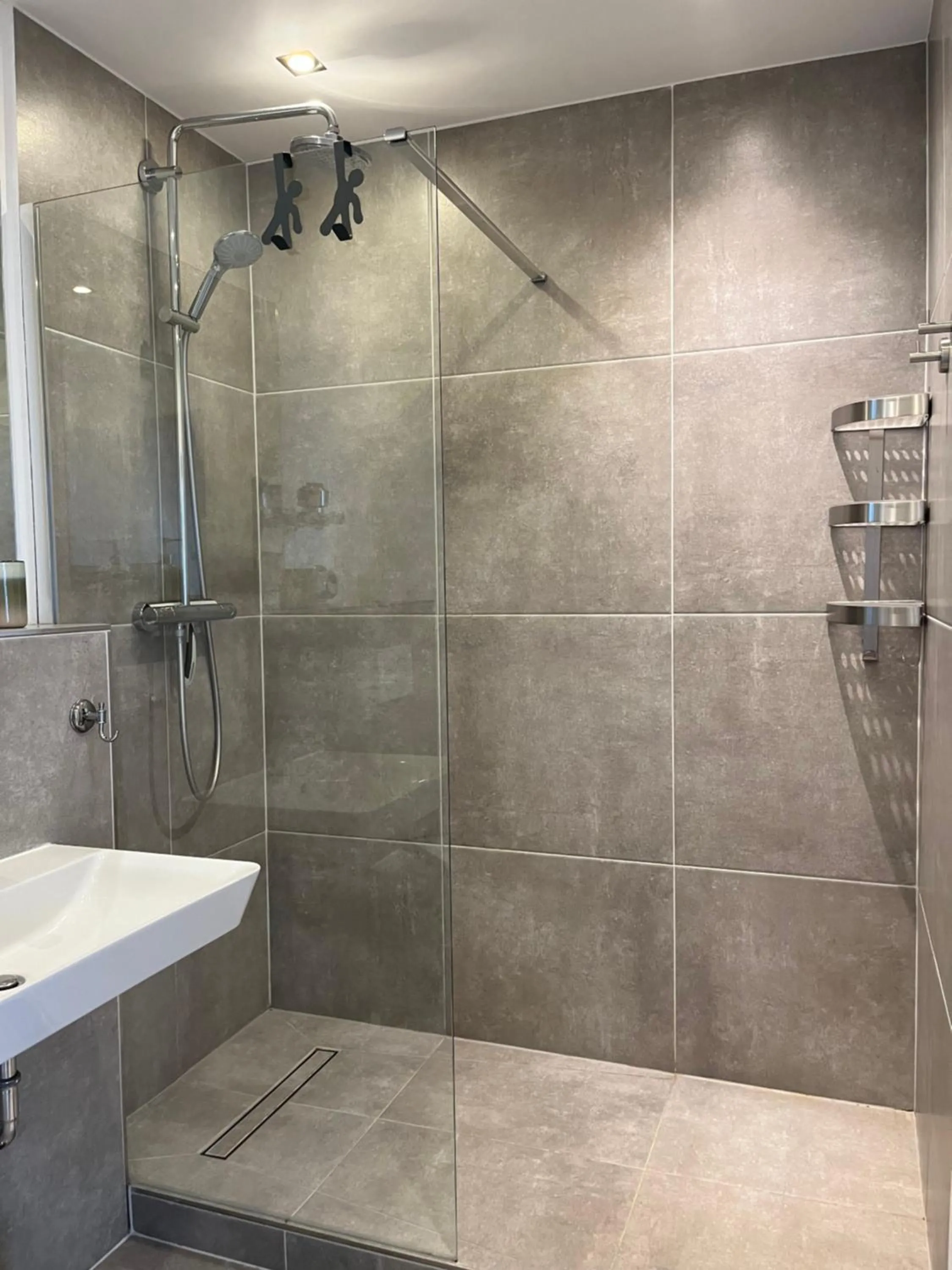 Shower in Apartement Förde Blick