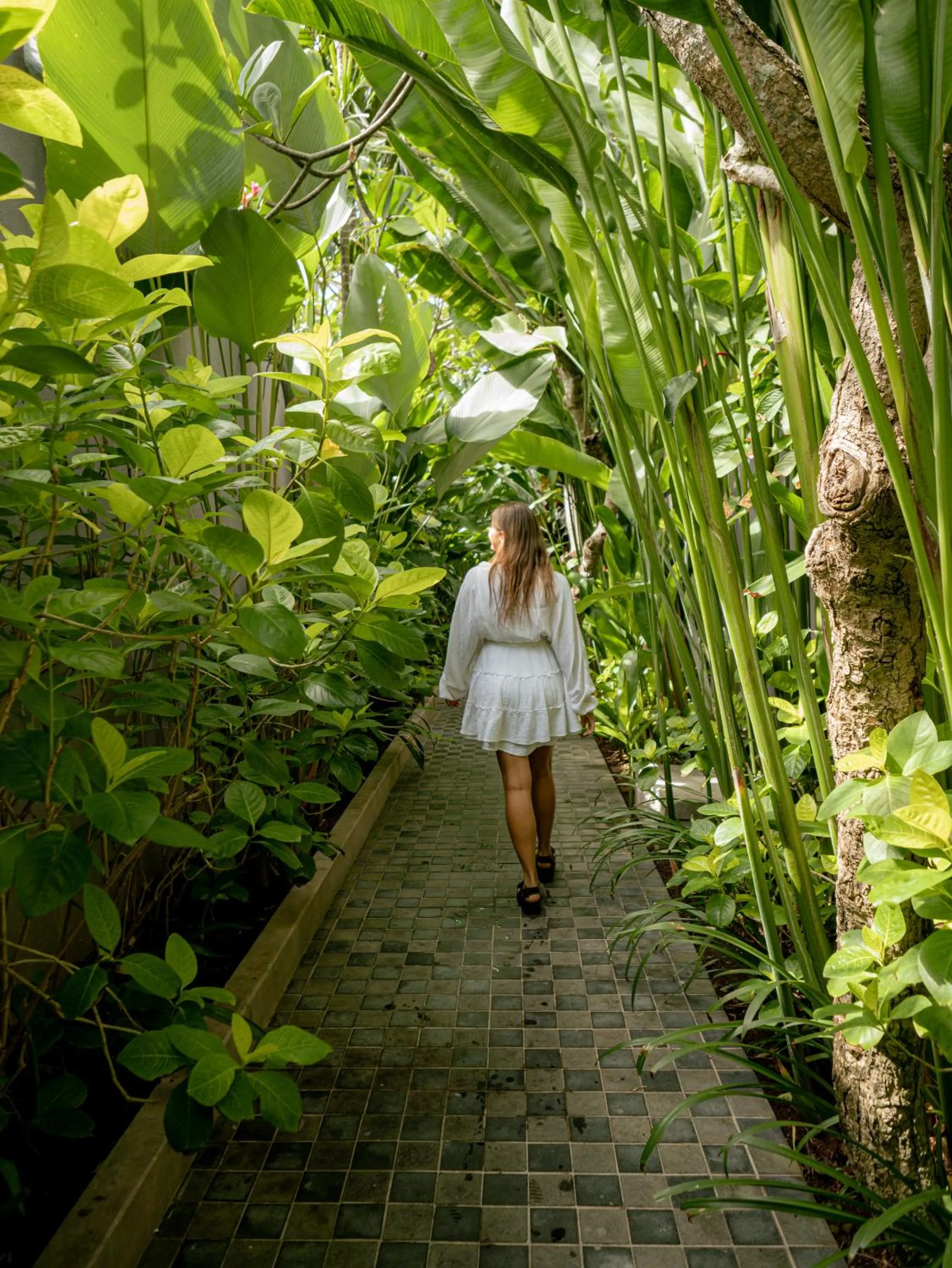 Garden view in Lasanti Villas Seminyak