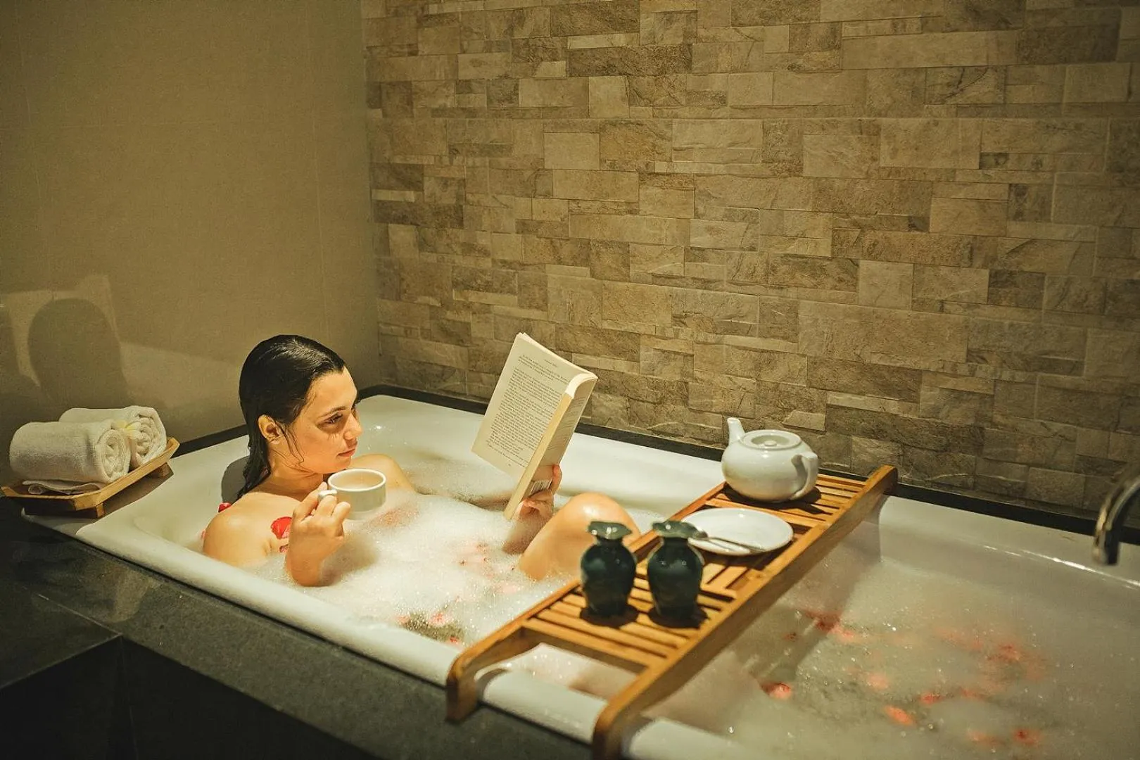 People in Lasanti Villas Seminyak