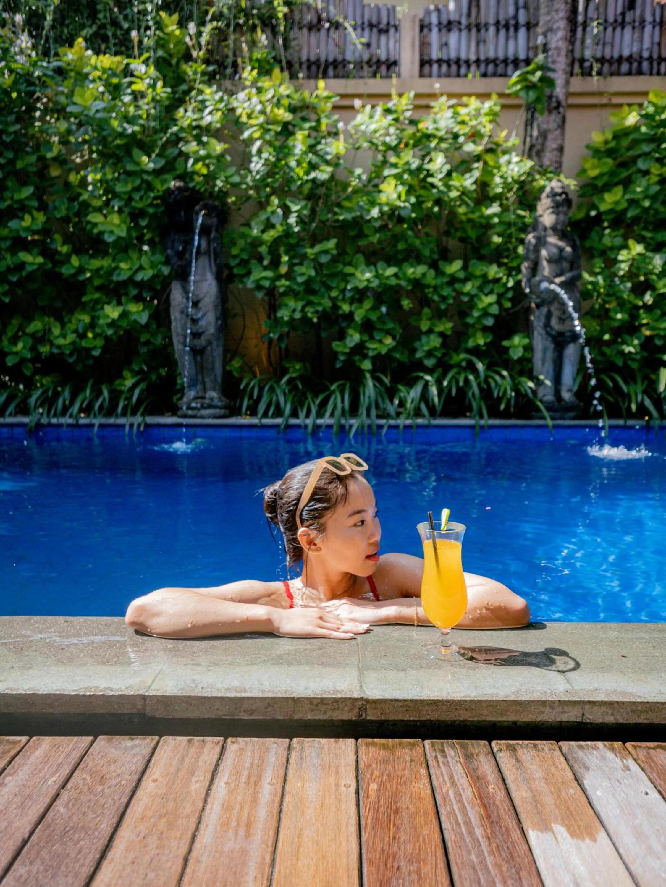 Pool view in Lasanti Villas Seminyak