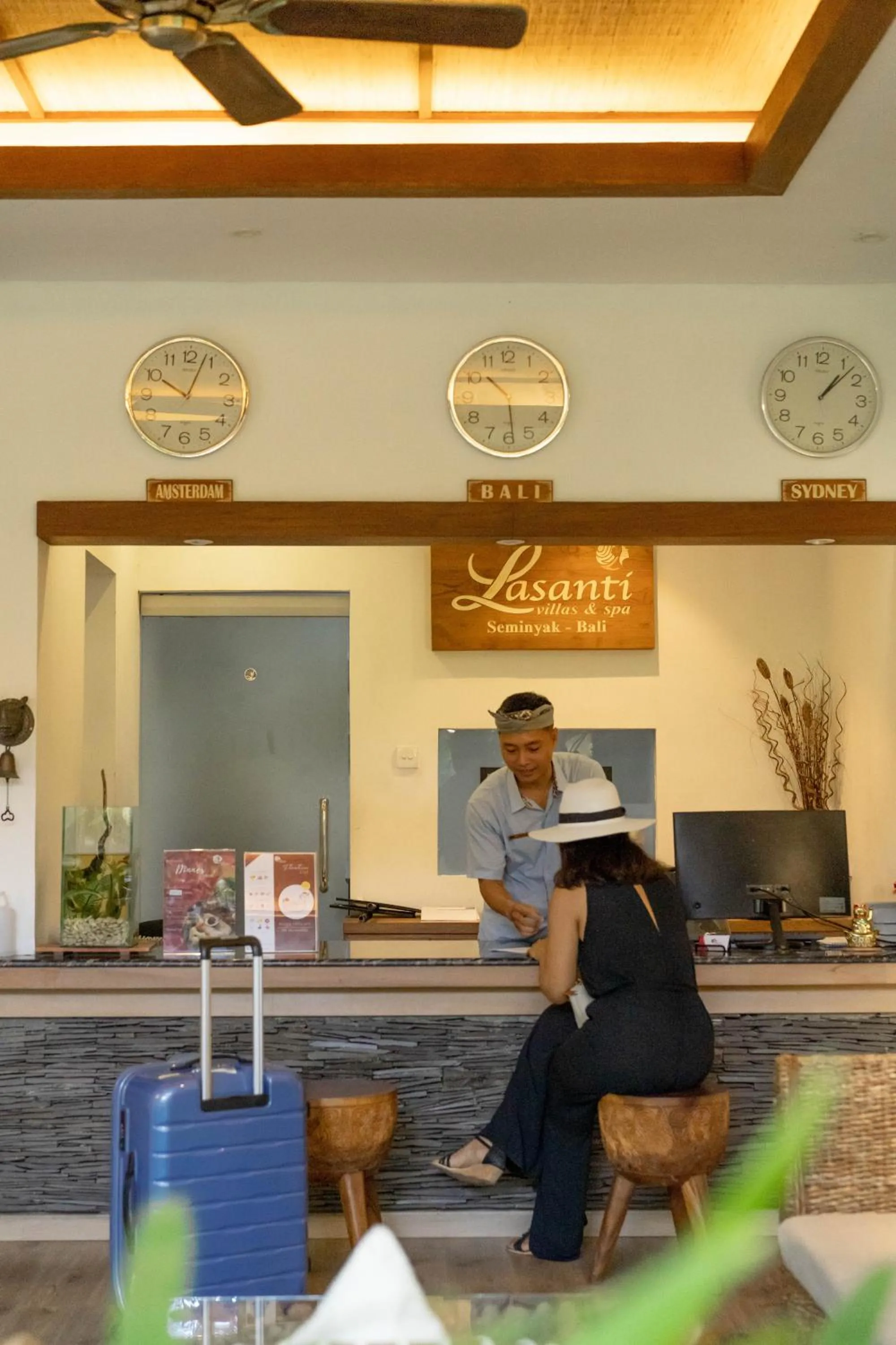 Lobby or reception in Lasanti Villas Seminyak