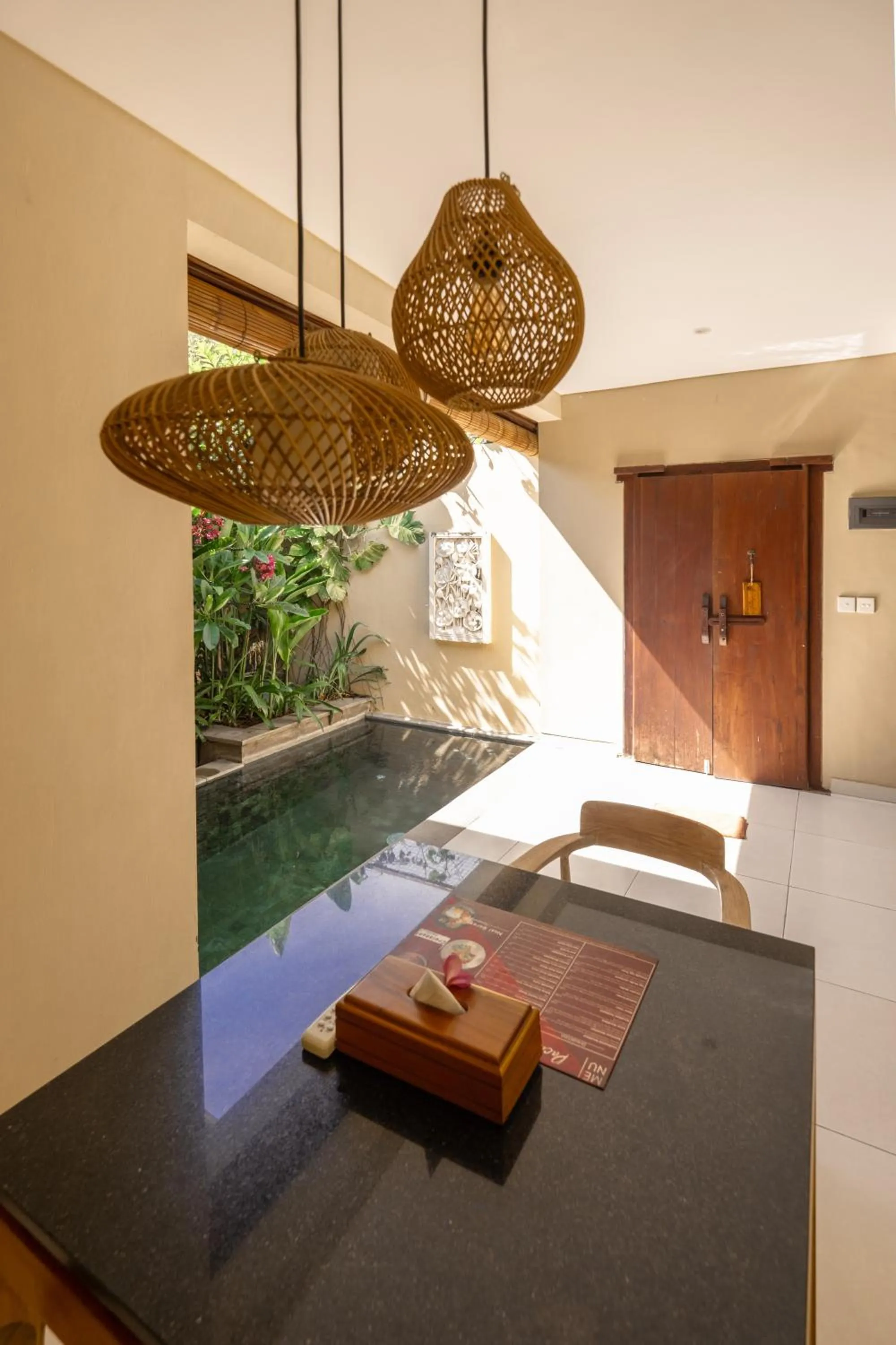 Dining area in Lasanti Villas Seminyak