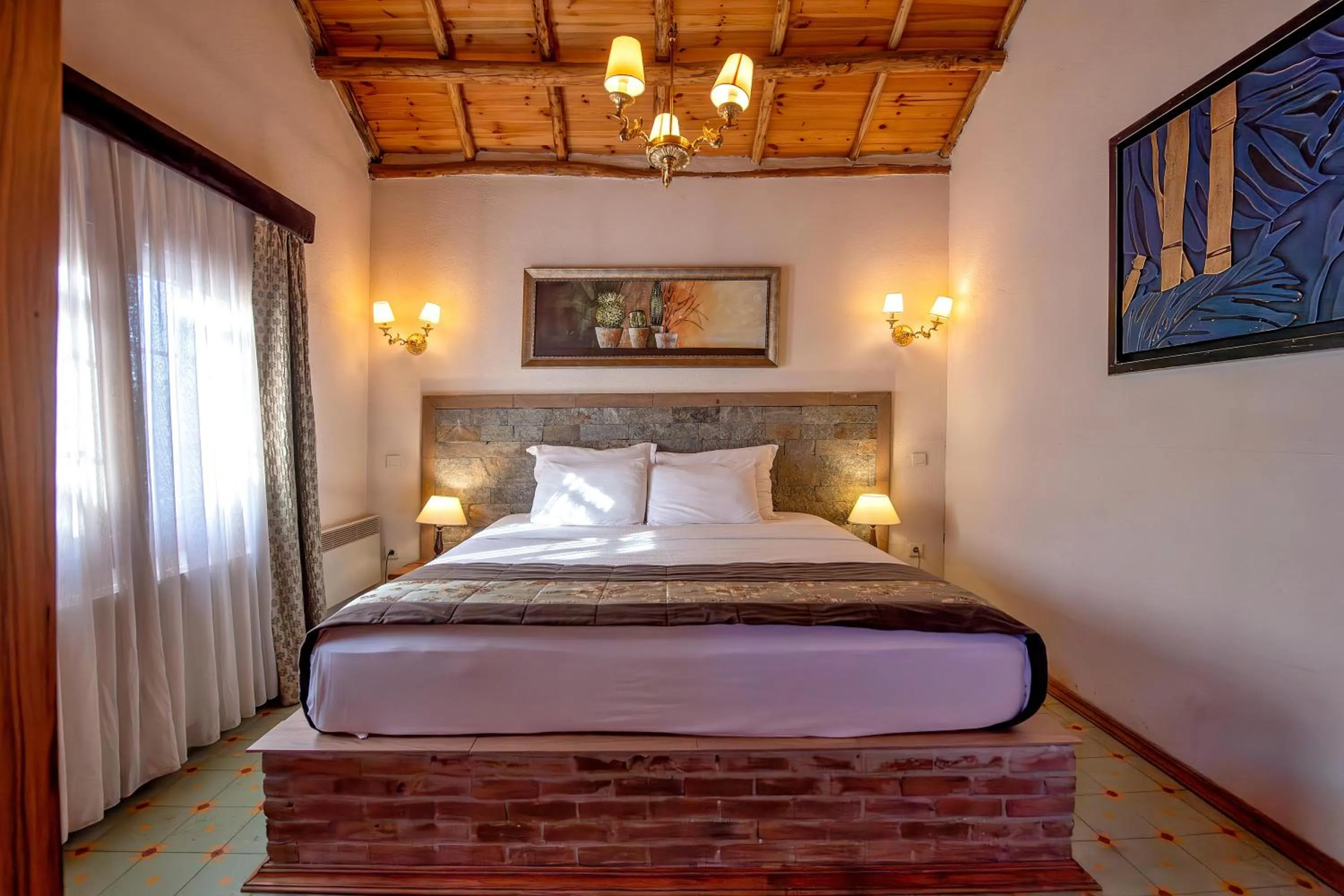 Bed in Wineport Lodge Agva Riverside Hotel & Winery