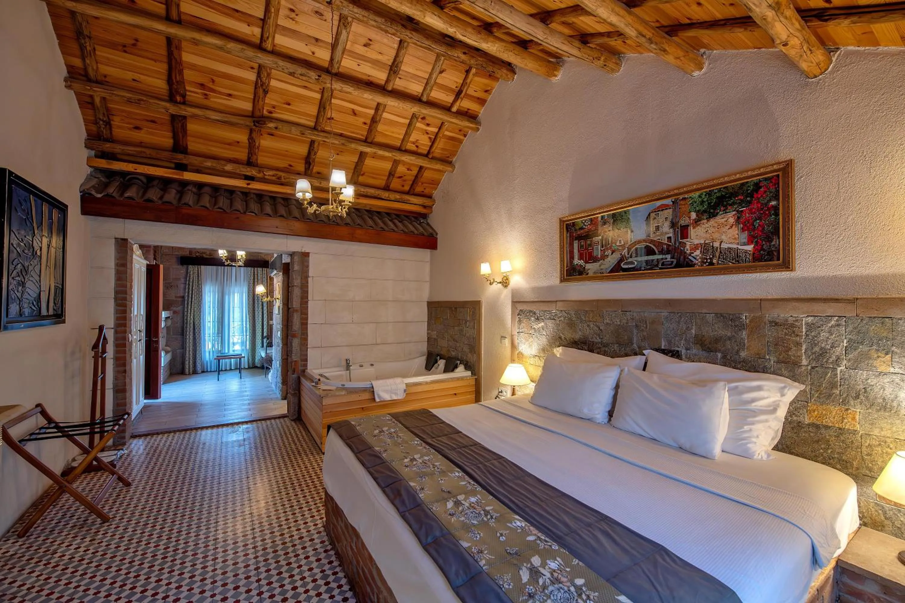 Bed in Wineport Lodge Agva Riverside Hotel & Winery