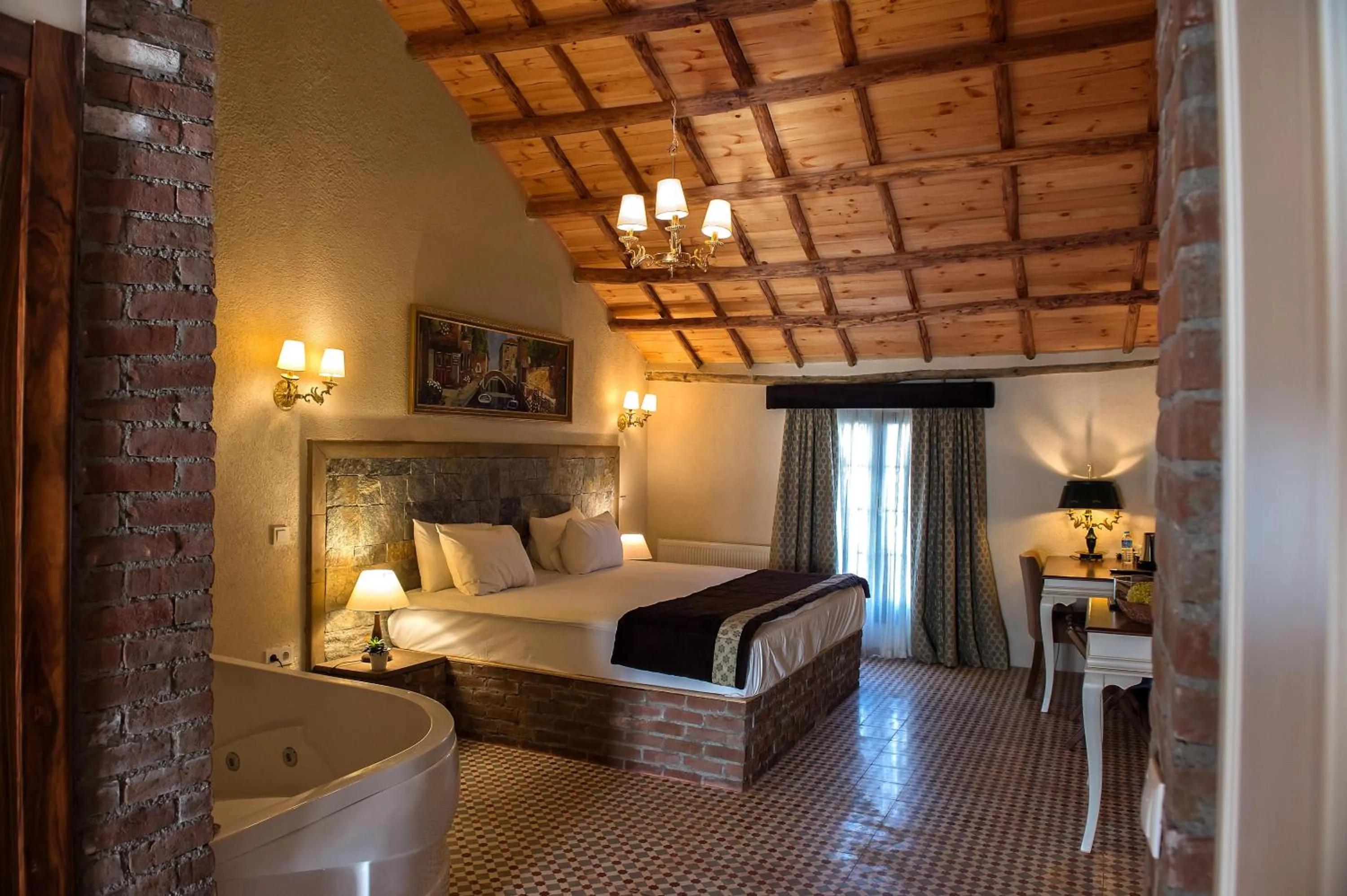 Bed in Wineport Lodge Agva Riverside Hotel & Winery