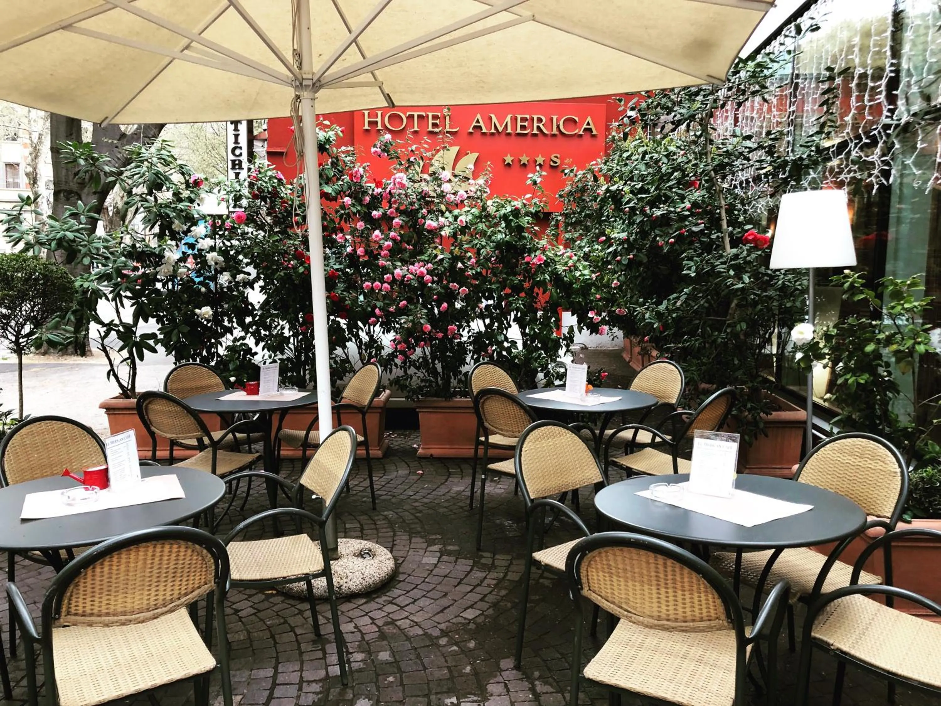 Patio in Hotel America