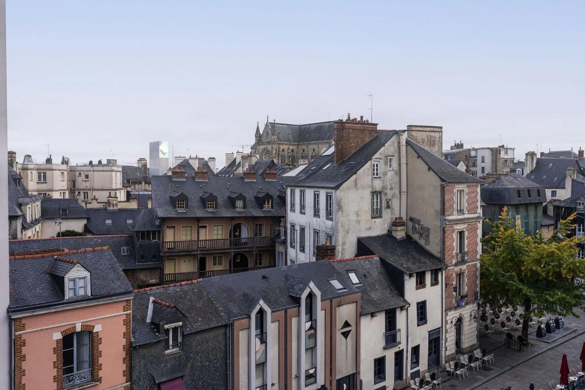 City view in Hotel Des Lices, Rennes Centre