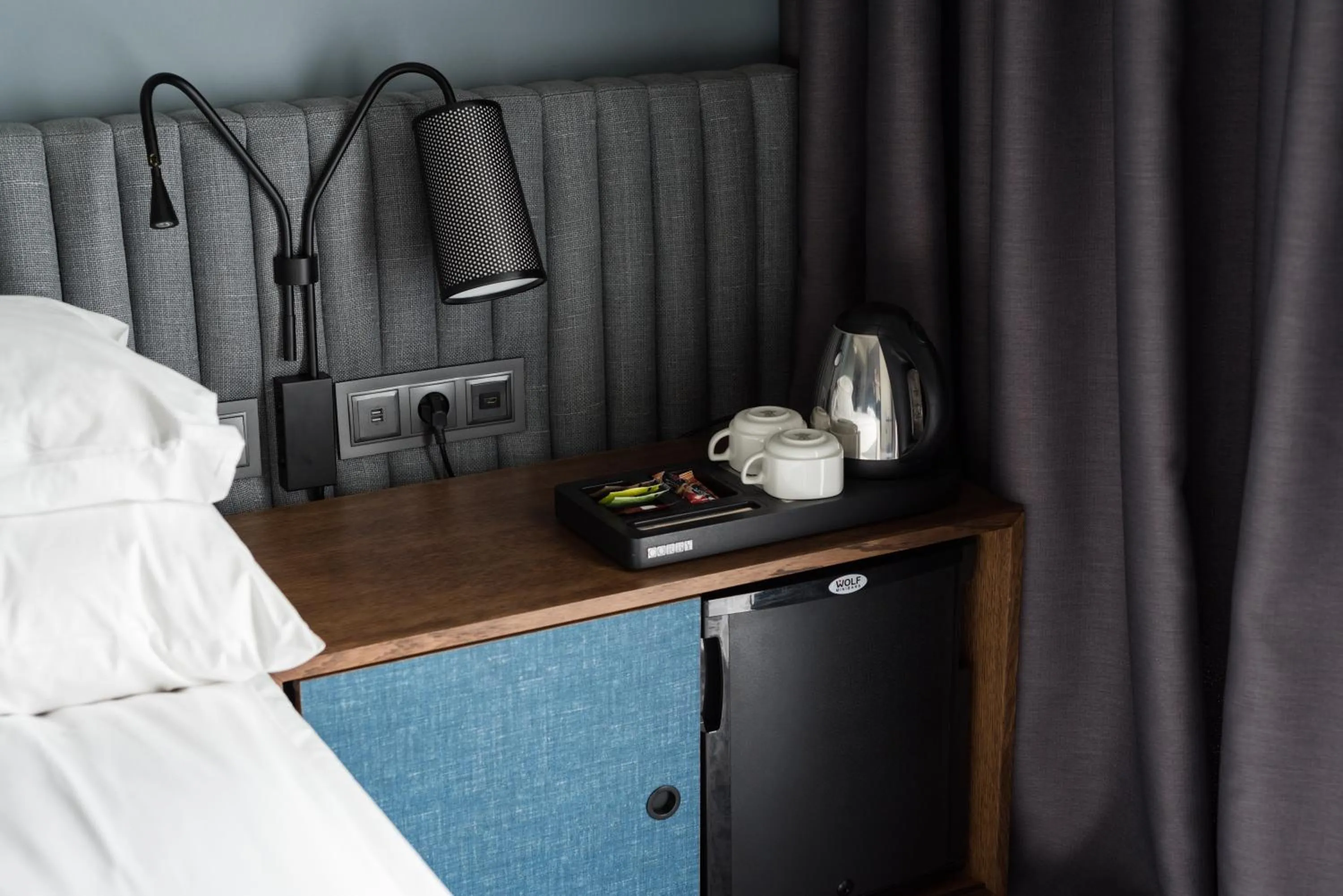 Decorative detail, Bed in PURO Wrocław Stare Miasto