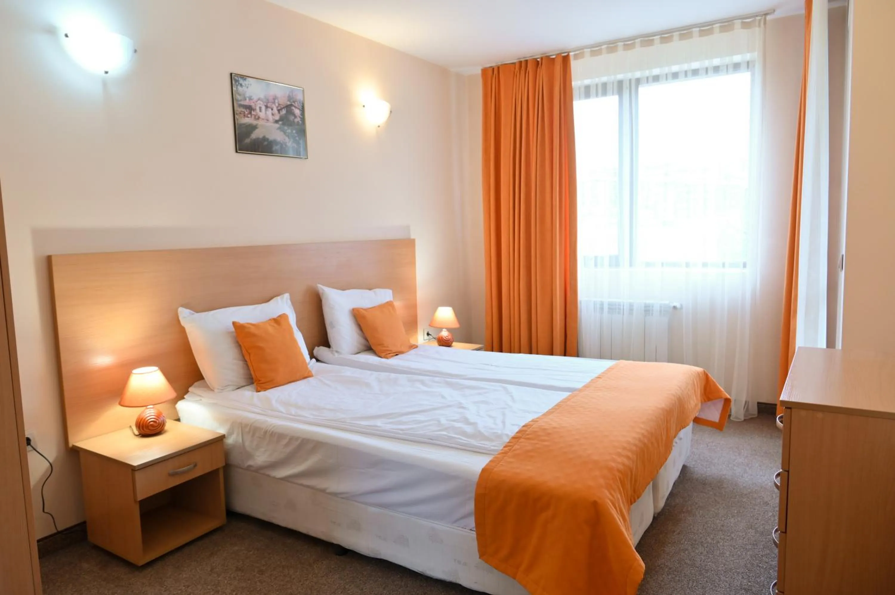 Bed in Apart Hotel Orbilux