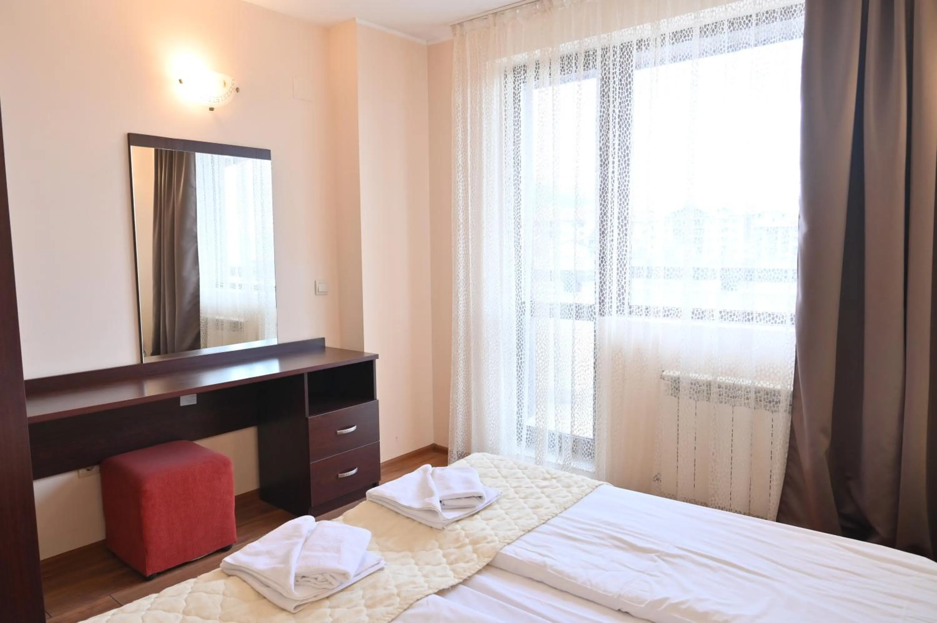 Bed in Apart Hotel Orbilux