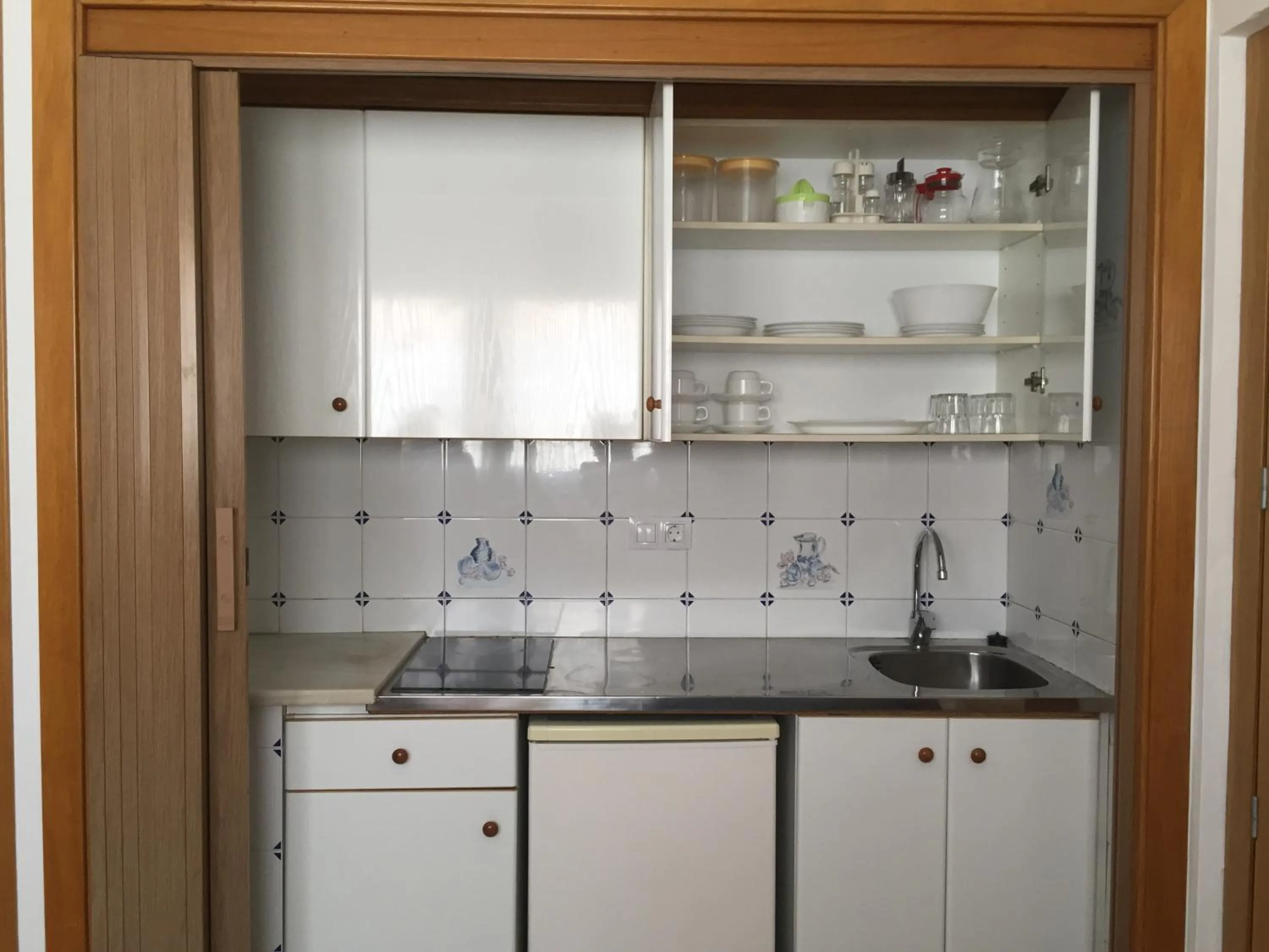 Kitchen or kitchenette in Apartamentos Santi