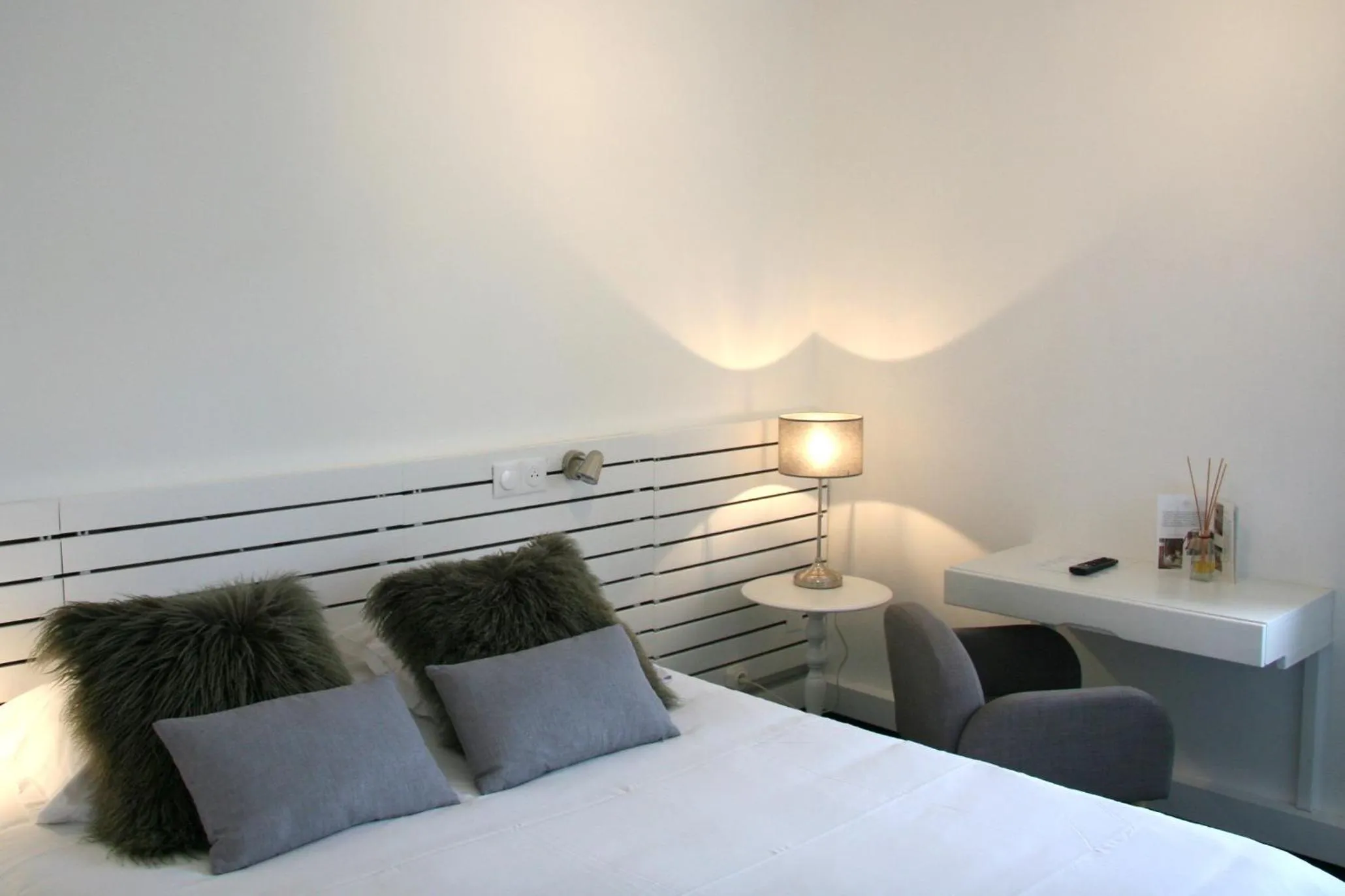 Bed in Hotel La Chaumette