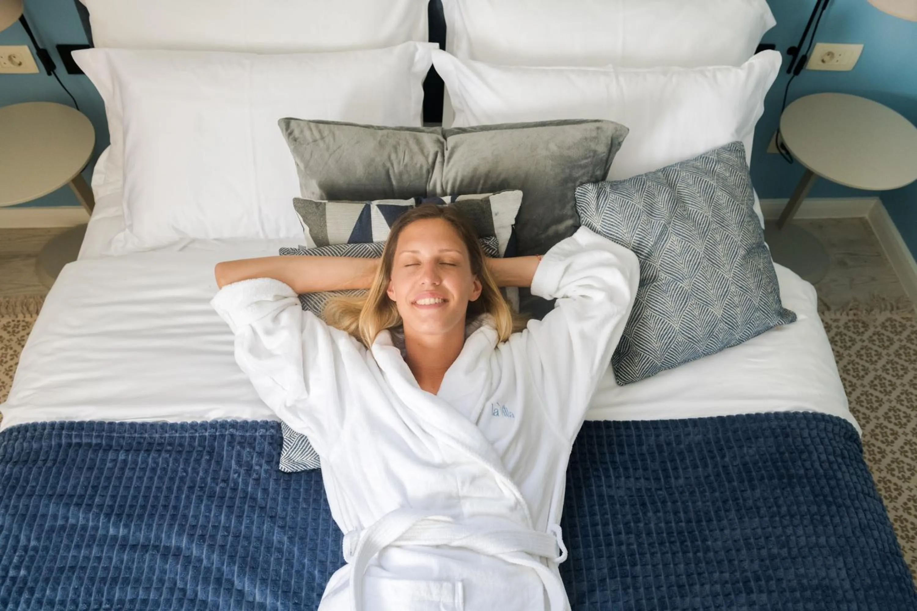 Bed in La Villa Boutique Hotel