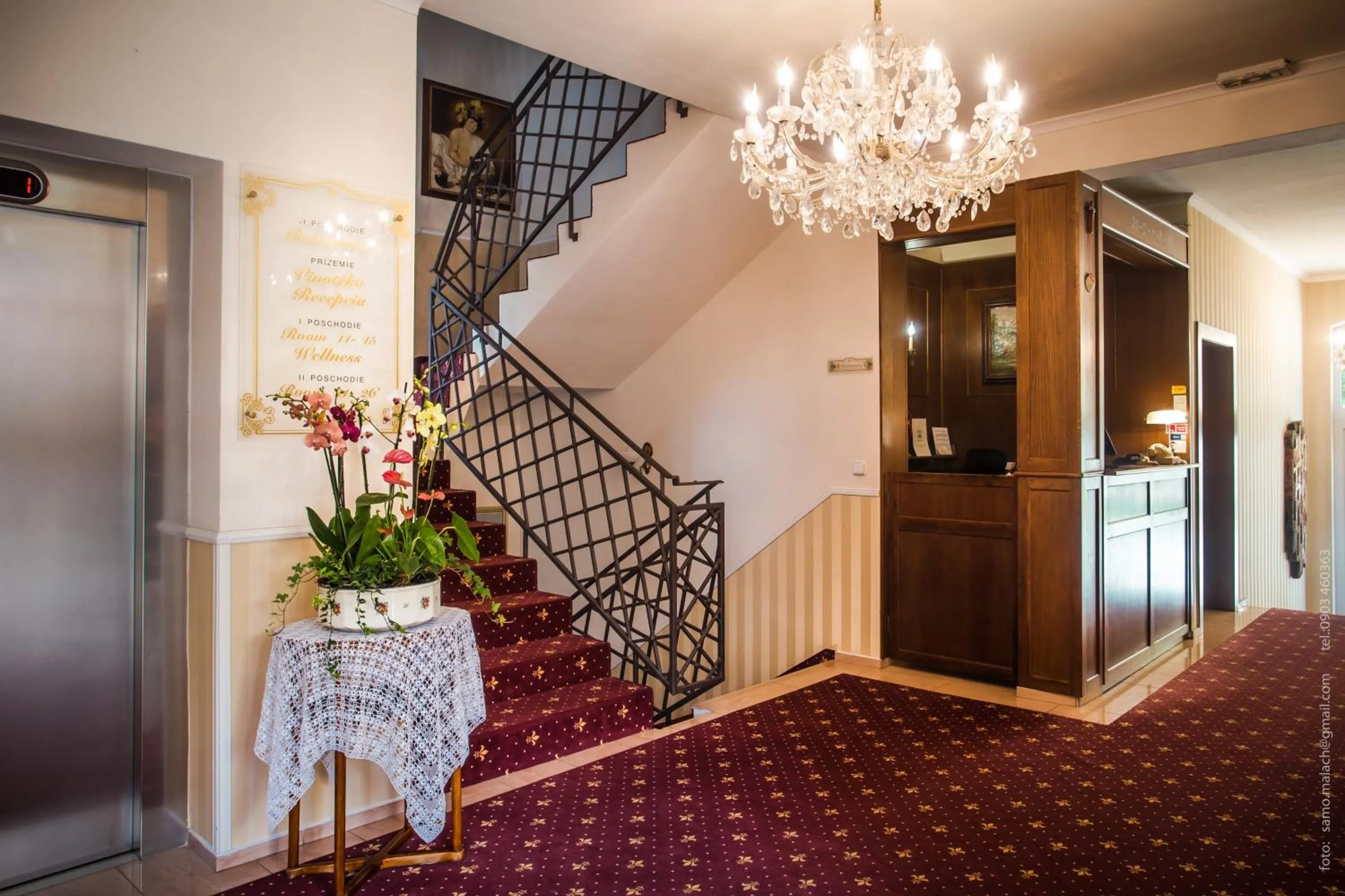 Lobby or reception in Hotel Bojnický vínny dom