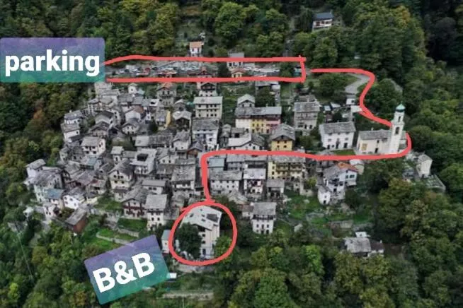Bird's eye view in Foresteria B&B Vecchiascuola Pianazzola