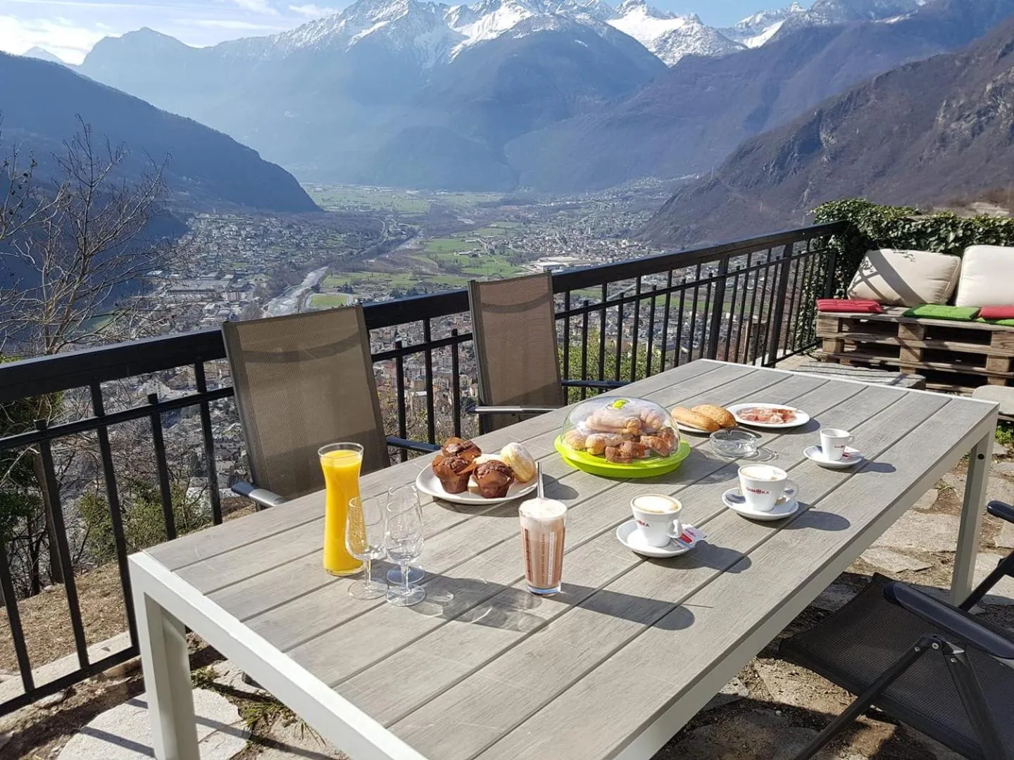 Balcony/Terrace in Foresteria B&B Vecchiascuola Pianazzola