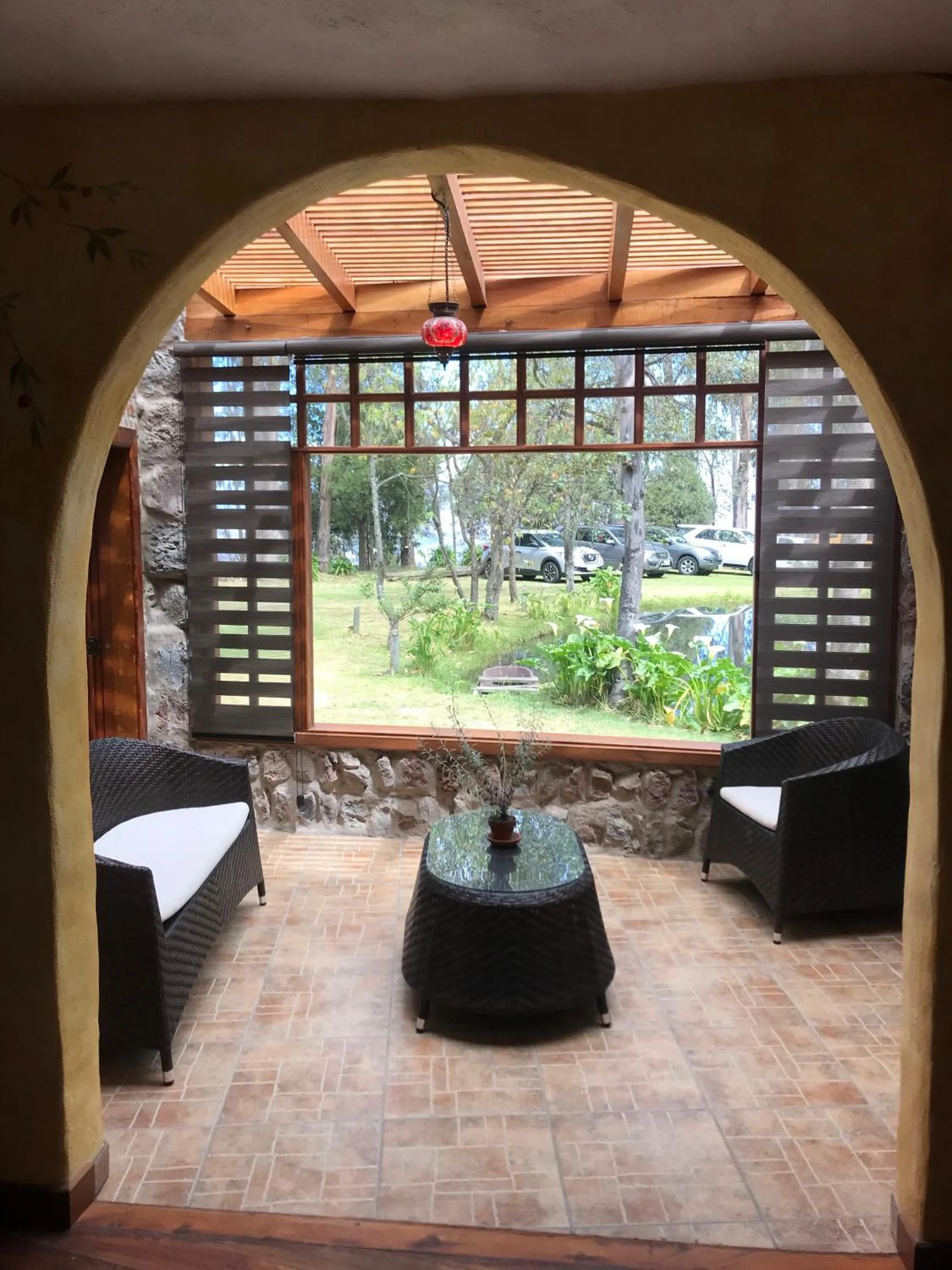 Garden view in Hacienda Las Cuevas Terra Lodge