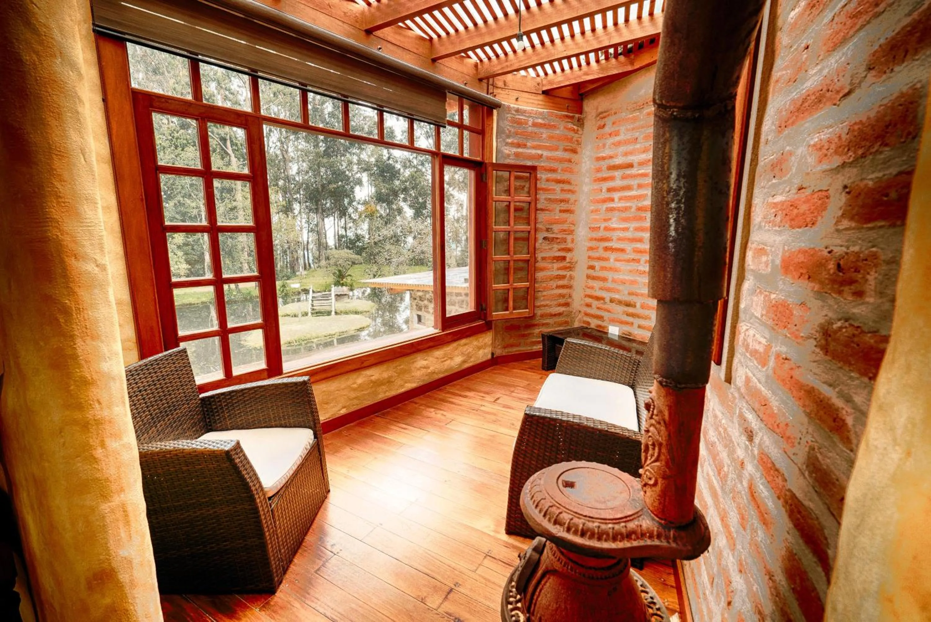 Living room in Hacienda Las Cuevas Terra Lodge
