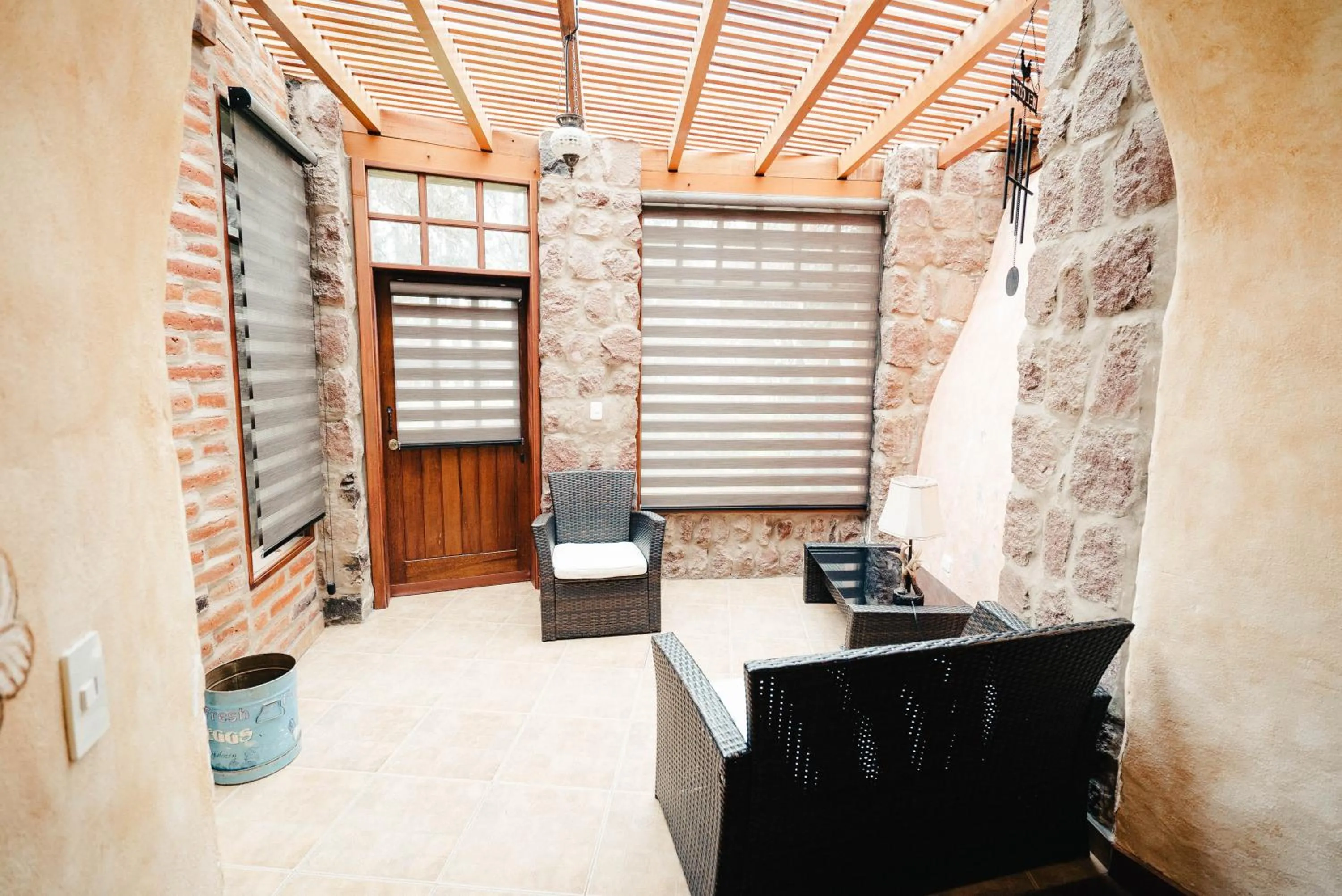Seating area in Hacienda Las Cuevas Terra Lodge