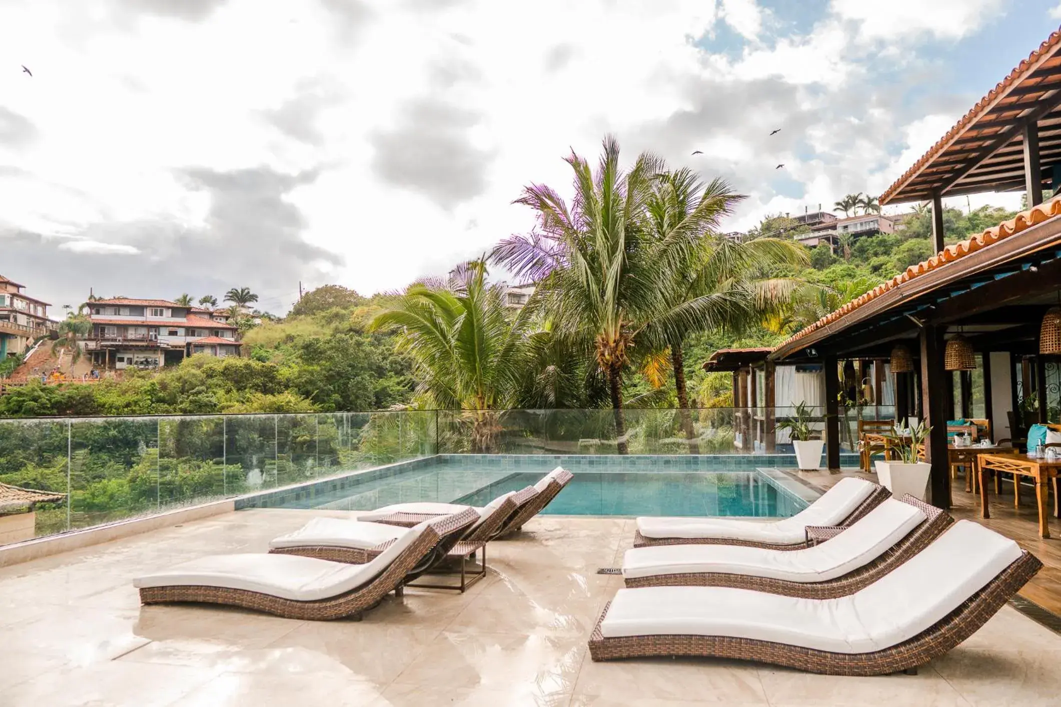 Pool view in La Pedrera Small Hotel & Spa Pool view in La Pedrera Small Hotel & Spa