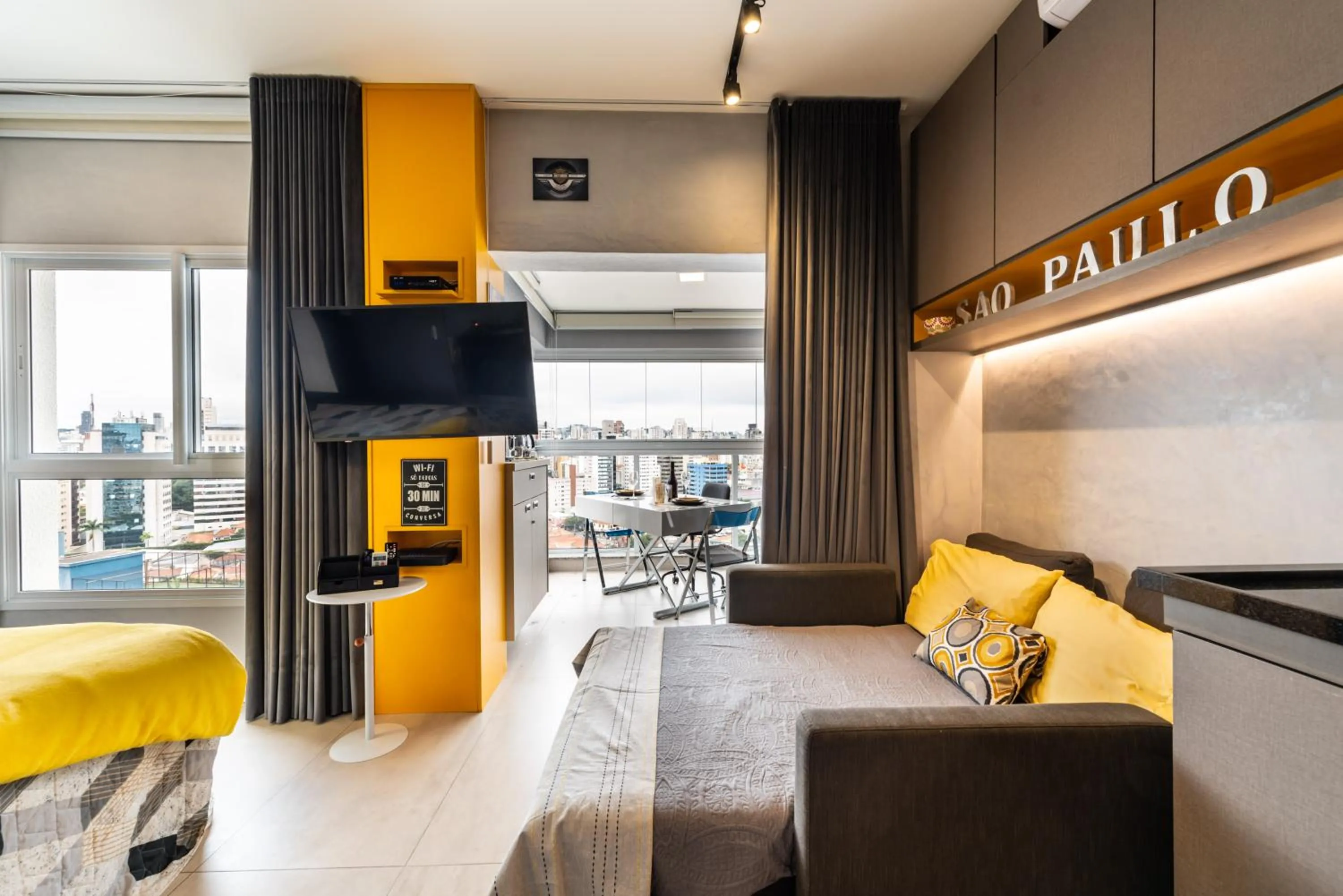 Design Premium Faria Lima, Skyline, Home Office, Pinheiros
