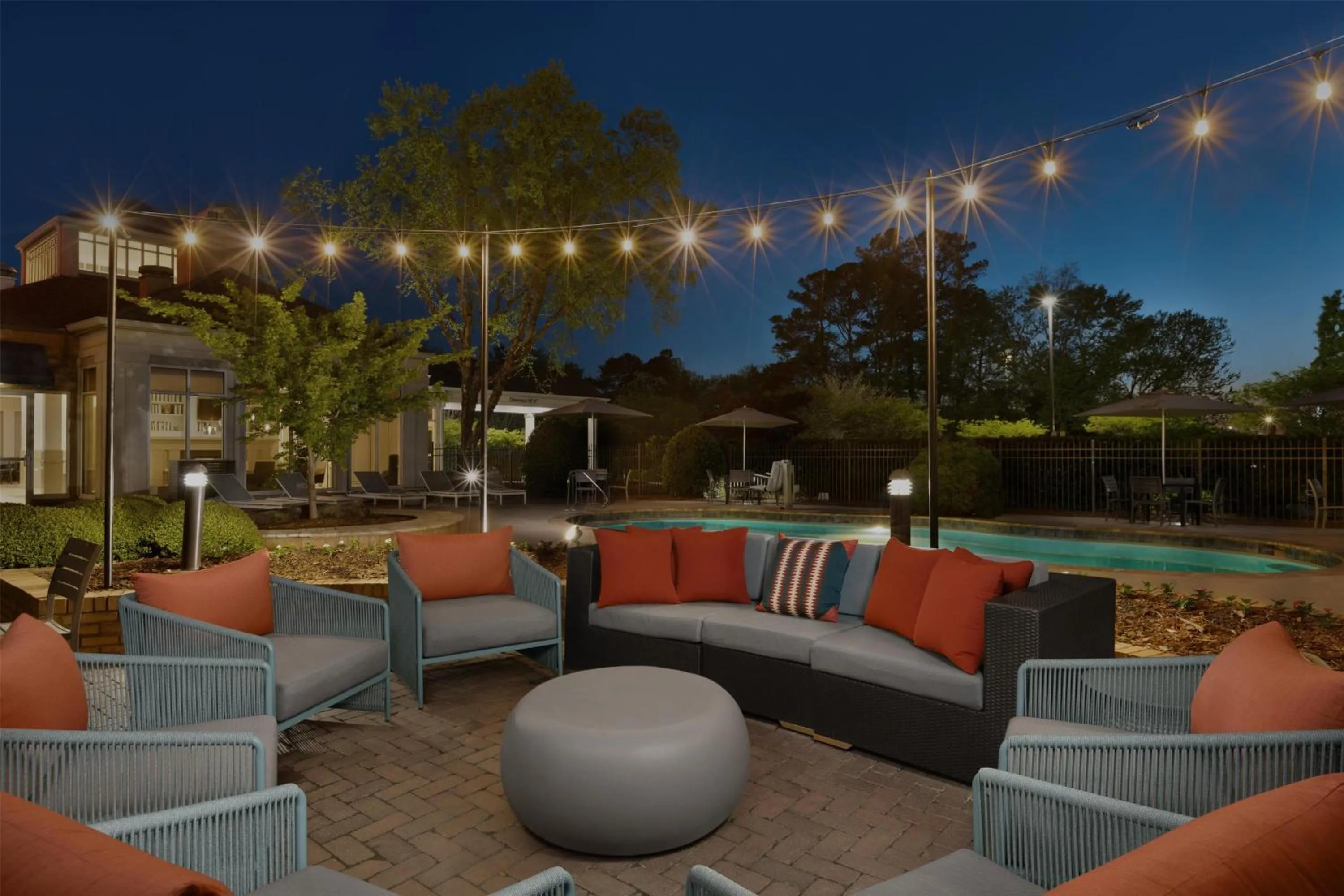 Patio in Hilton Garden Inn Huntsville/Space Center