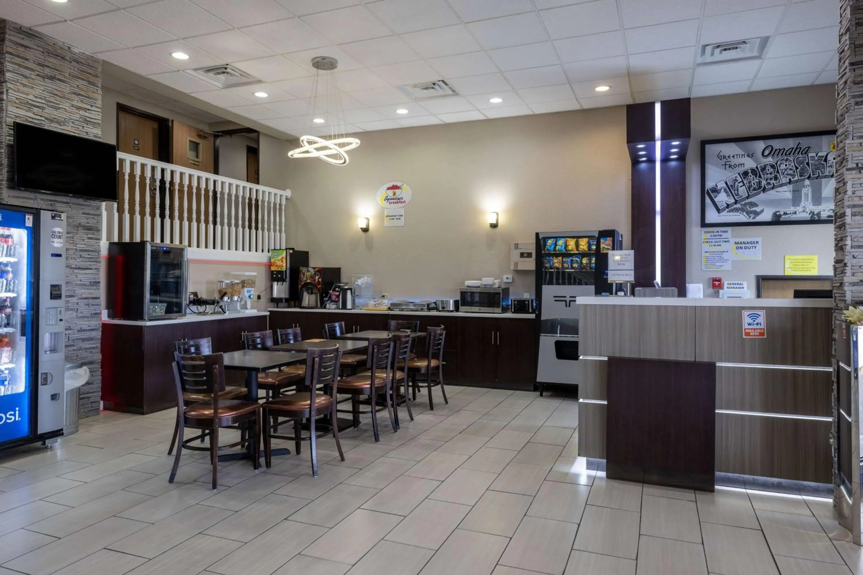 Lobby or reception in Super 8 by Wyndham Omaha SW