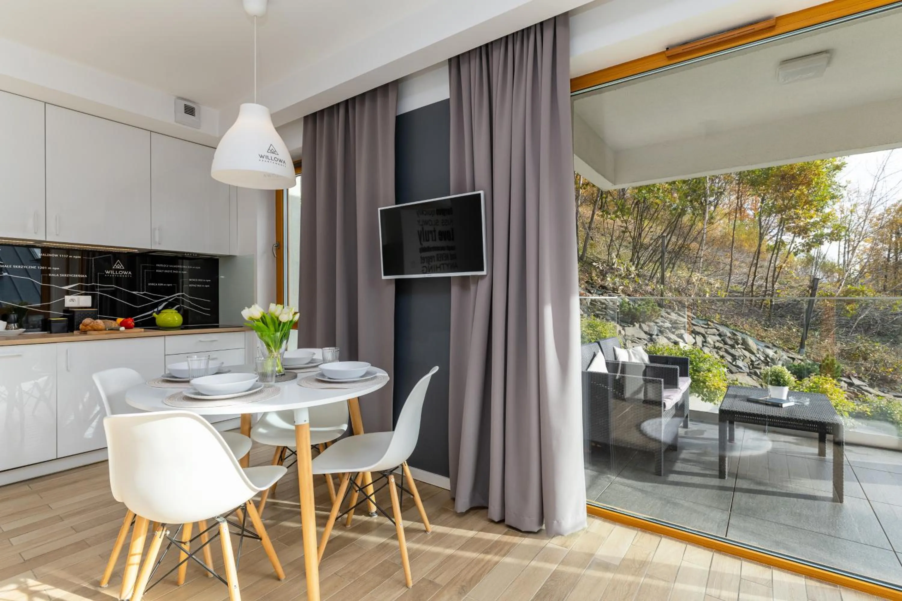 Dining area in Apartamenty Willowa