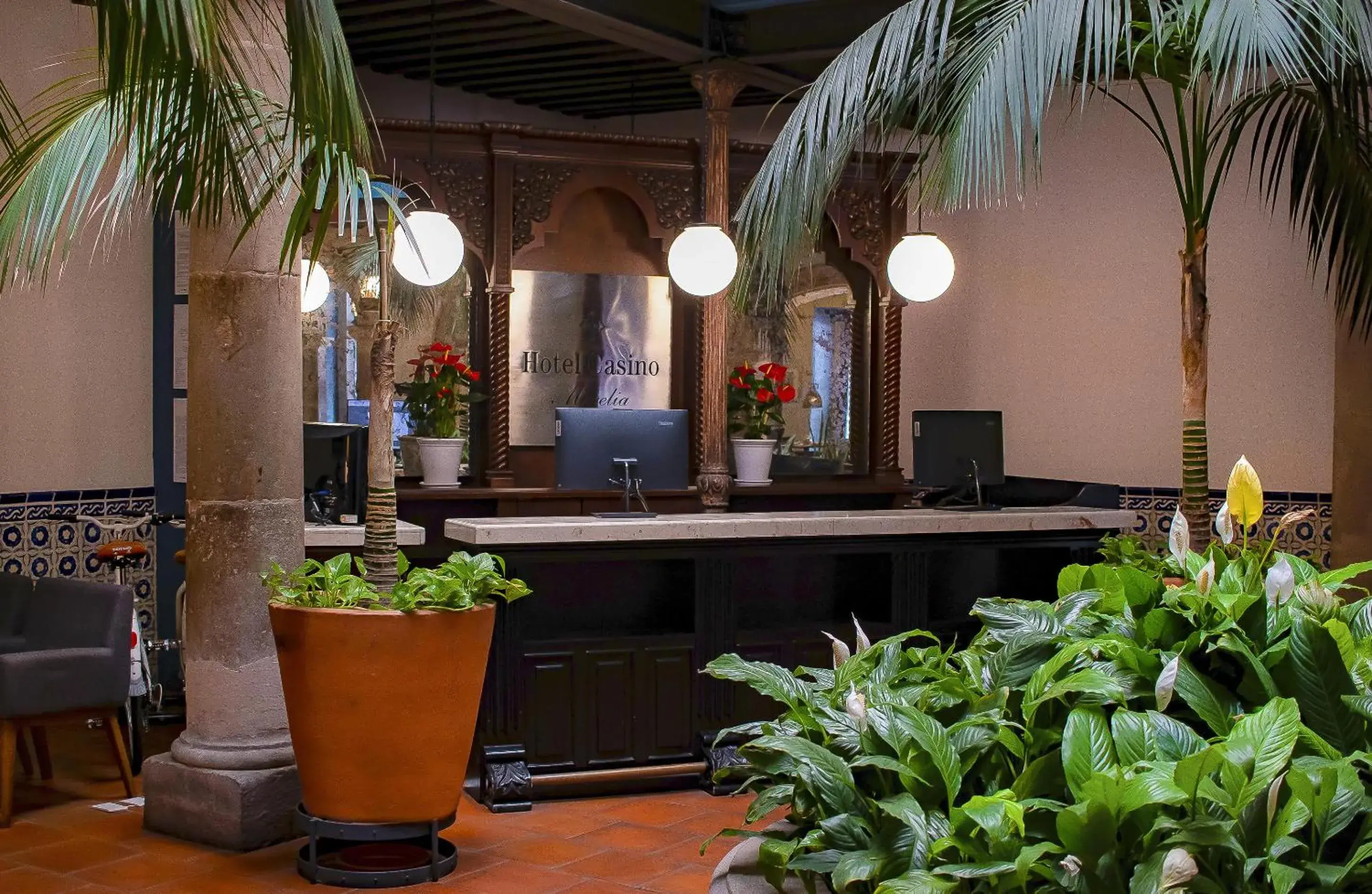 Lobby or reception in Hotel Casino Morelia Lobby or reception in Hotel Casino Morelia