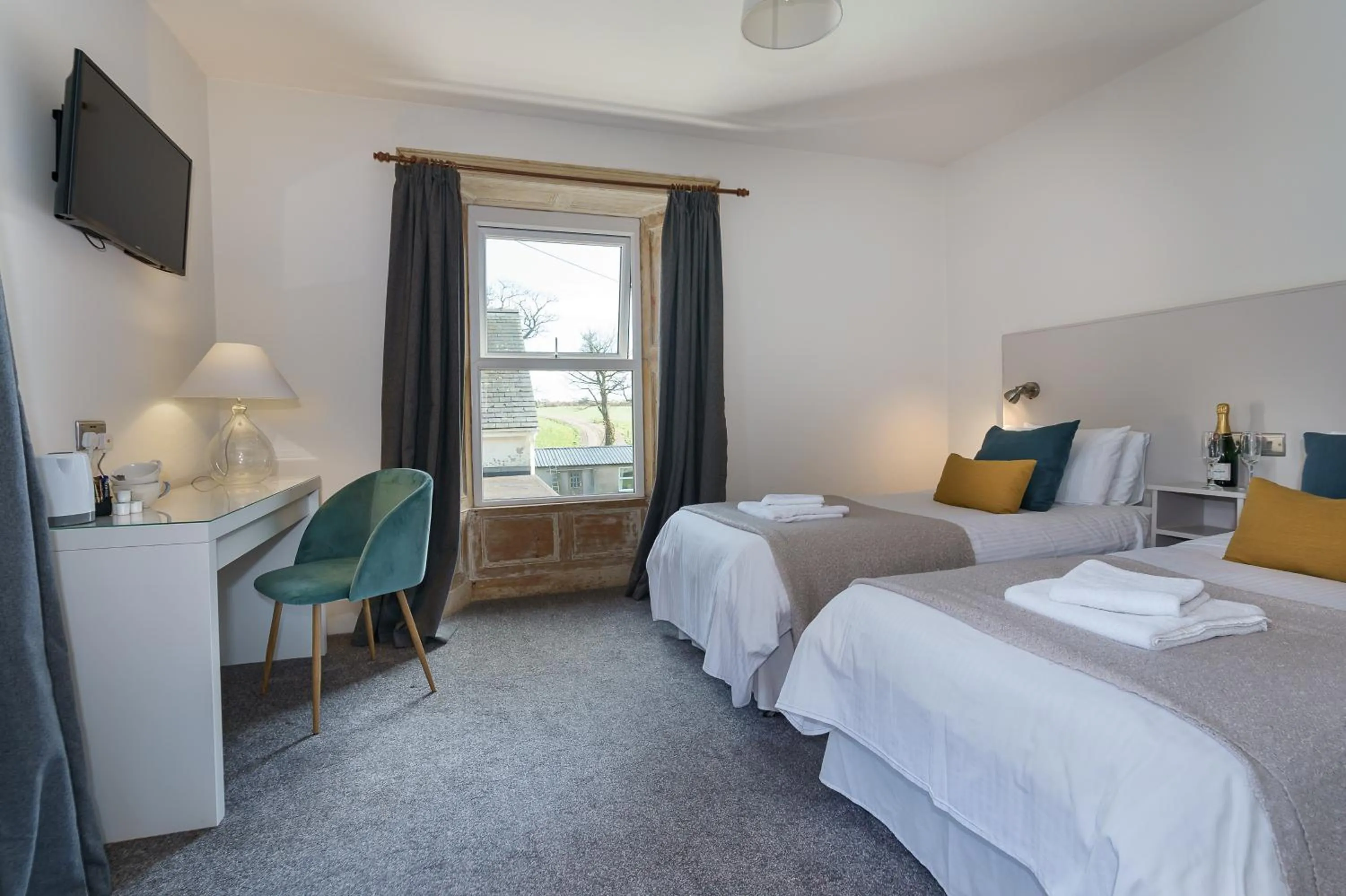 Bed in Woodlands Hall Hotel