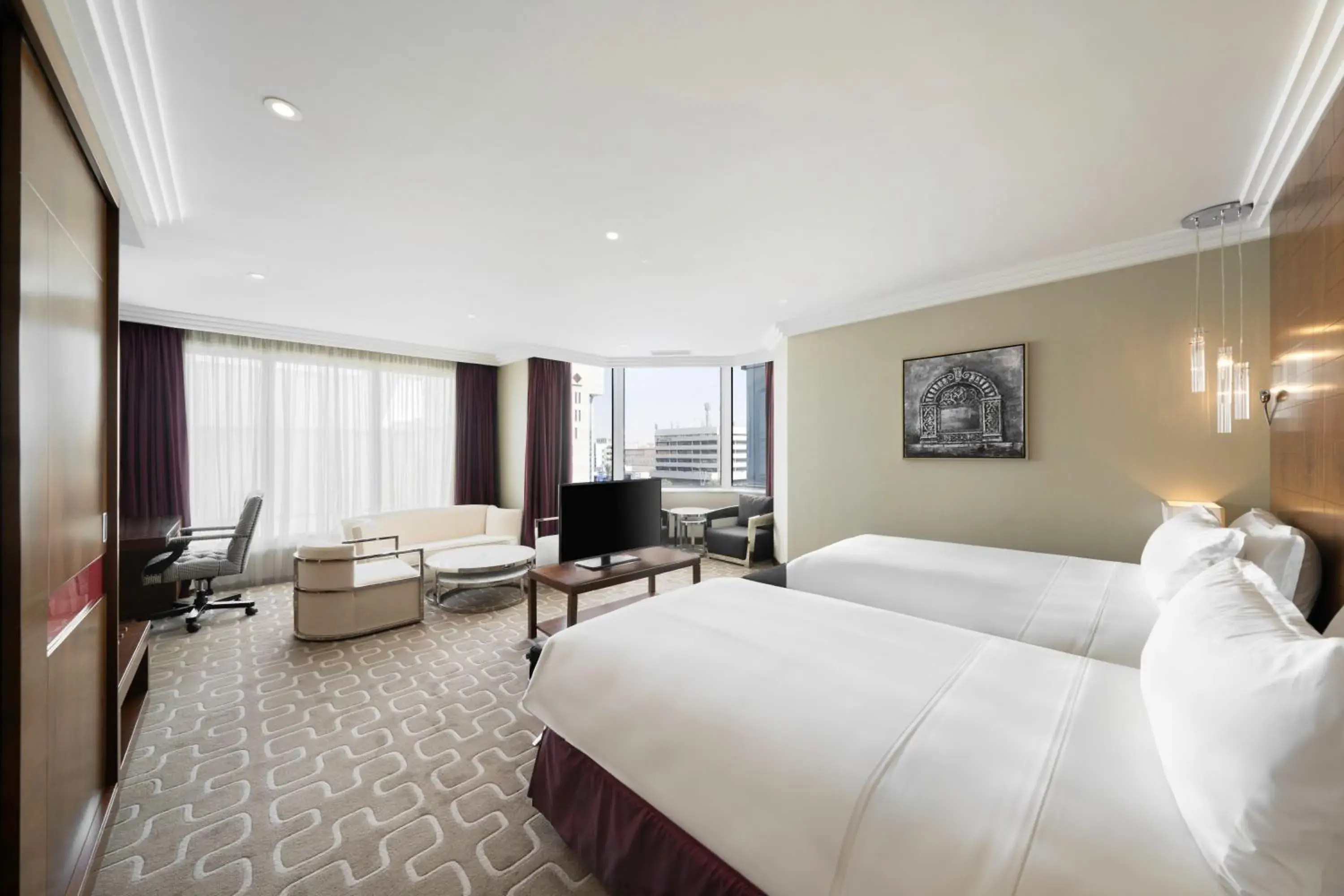 Bedroom, Bed in Radisson Blu Hotel and Convention Center, Riyadh Minhal Bedroom, Bed in Radisson Blu Hotel and Convention Center, Riyadh Minhal