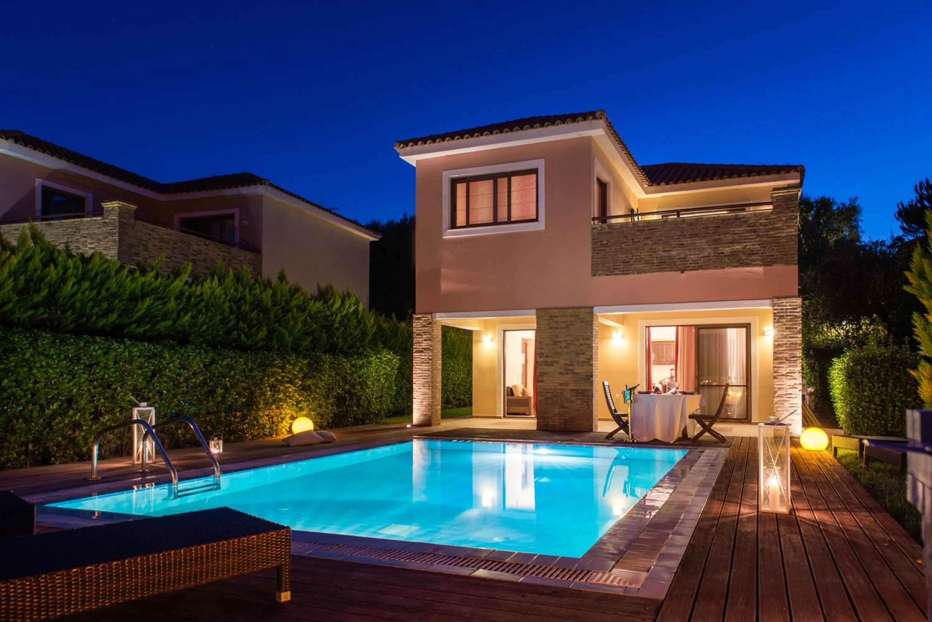 Patio in St John Villas Zakynthos