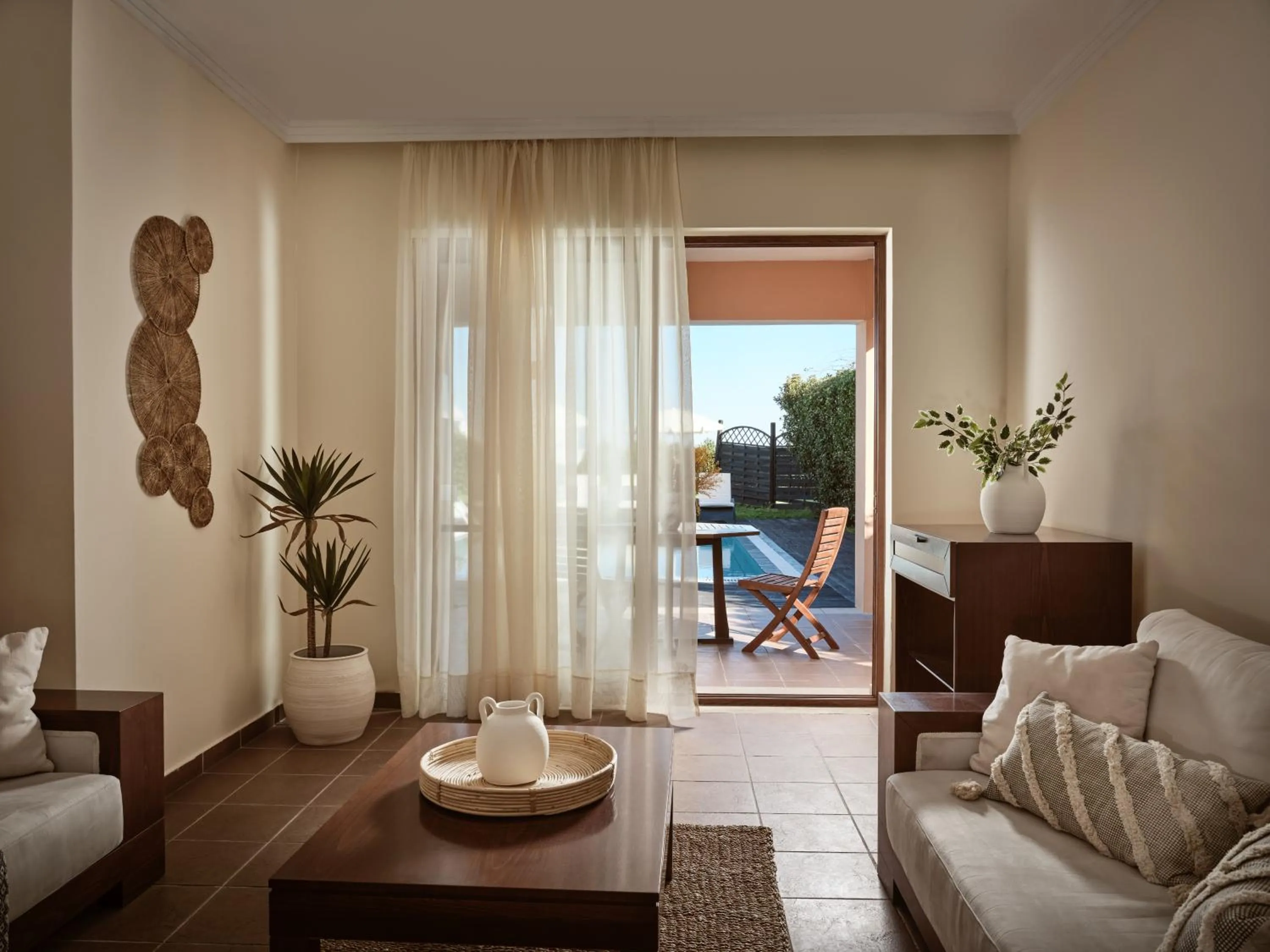 Seating area in Hotel St John Villas