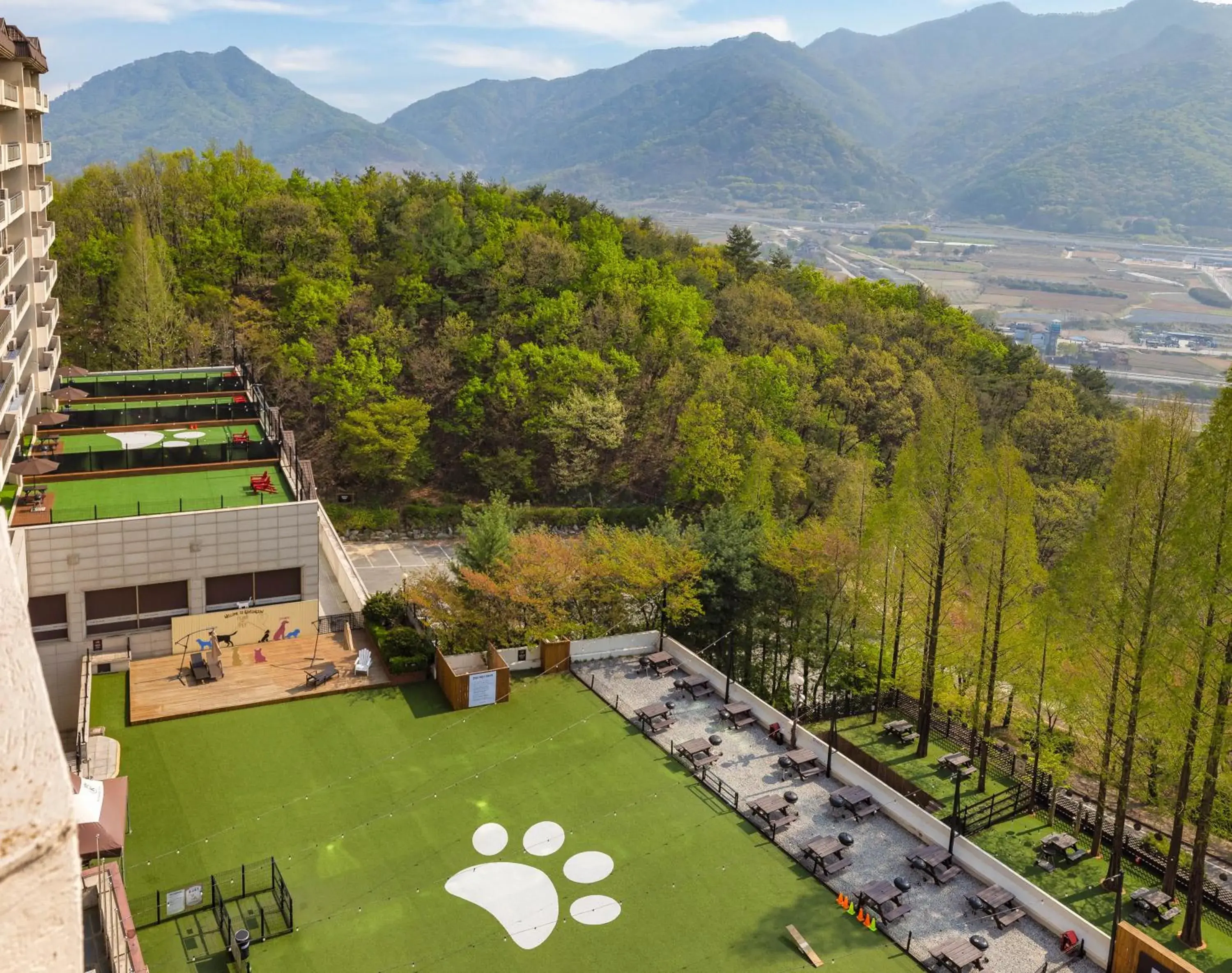 Garden view in Kensington Resort Chungju Garden view in Kensington Resort Chungju