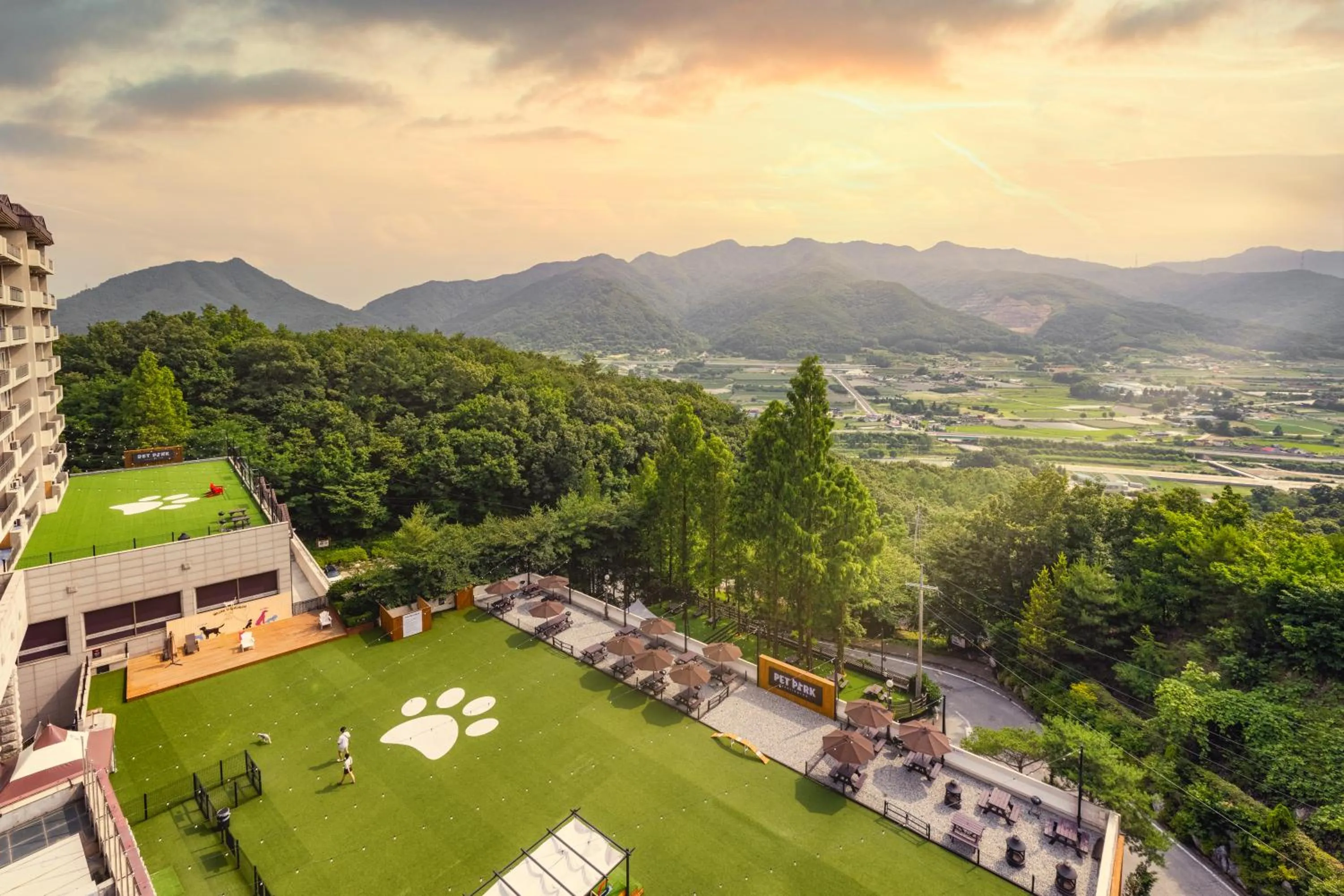 Bird's eye view in Kensington Resort Chungju