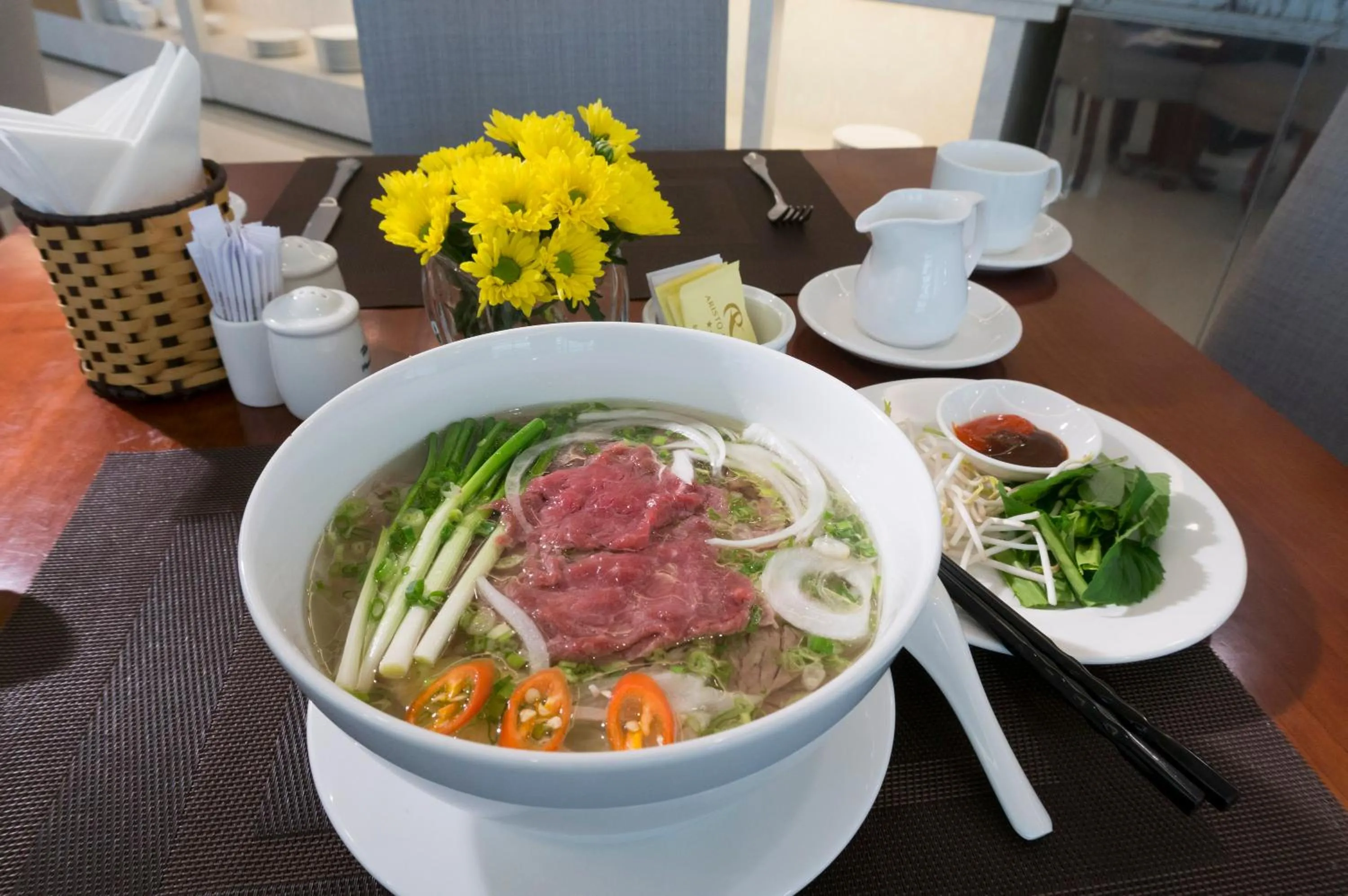 Buffet breakfast in Aristo Saigon Hotel