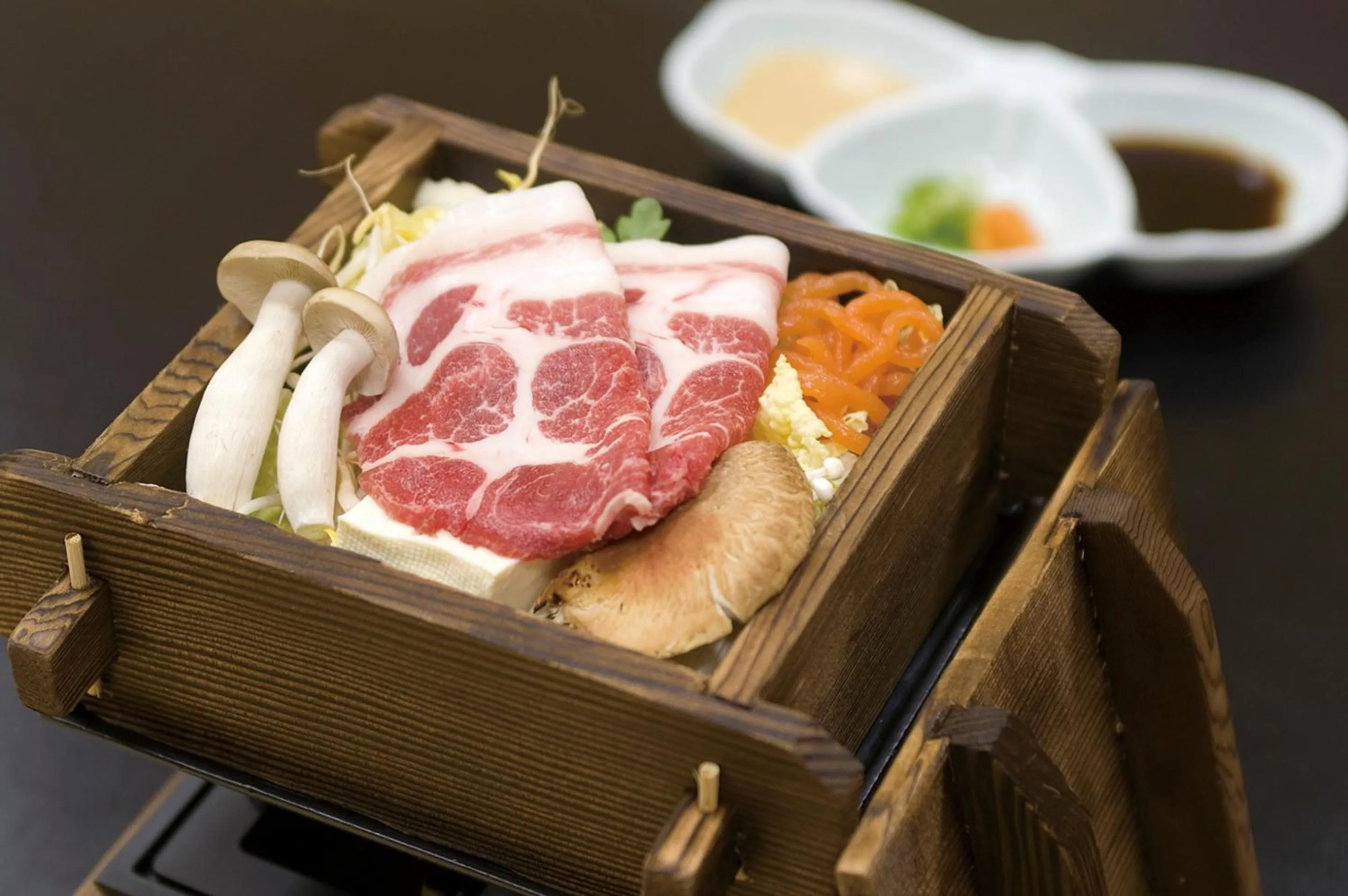 Food close-up in Kosenkaku Yoshinoya