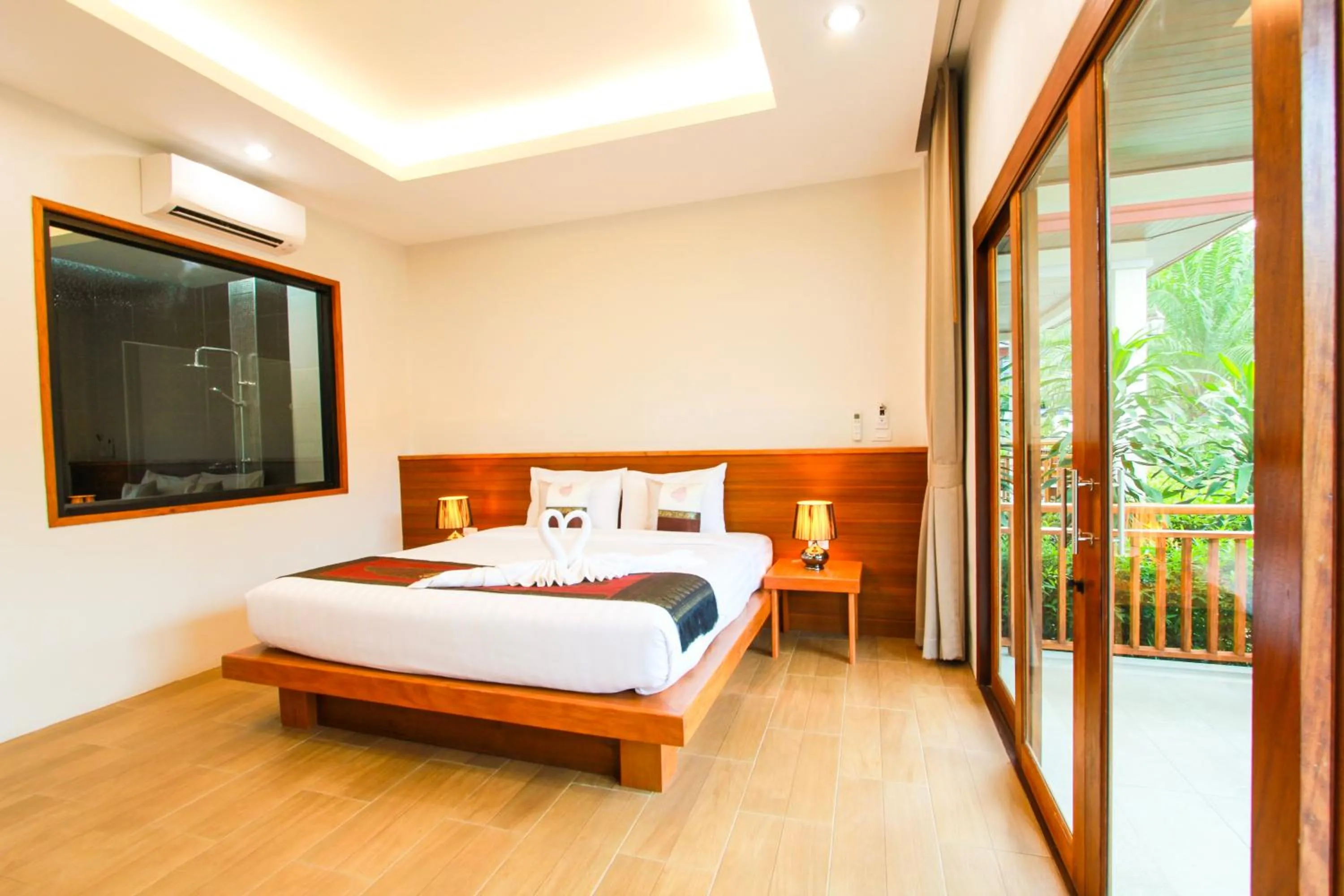 Balcony/Terrace, Bed in Verona Lanta Resort