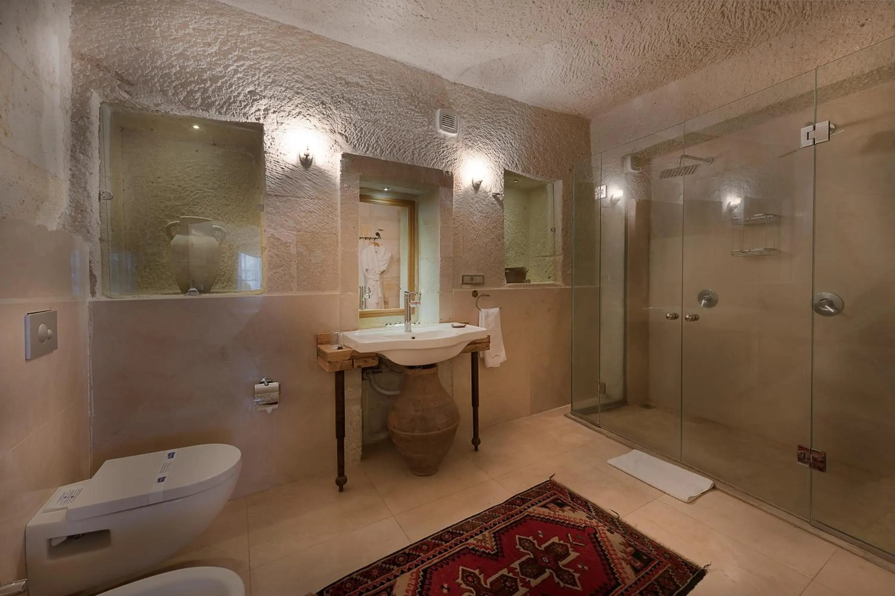 Bathroom in Anatolian Houses Cave Hotel & SPA Bathroom in Anatolian Houses Cave Hotel & SPA