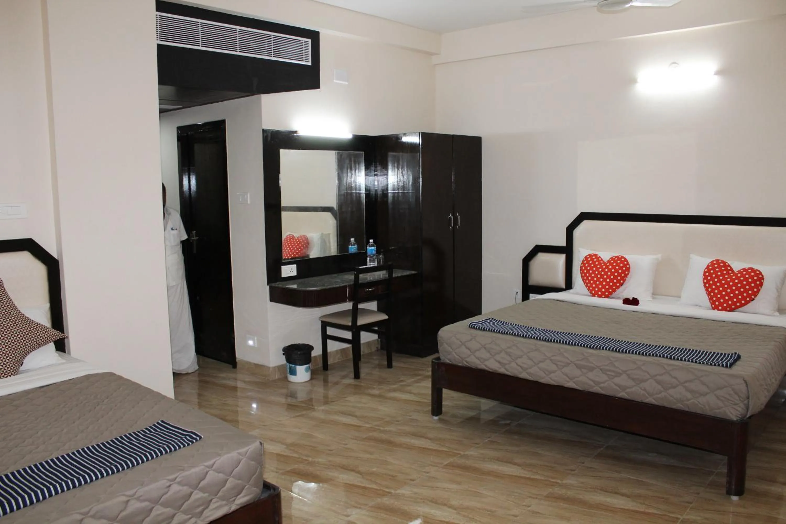 Bed in Hotel Jaidharshini Palace