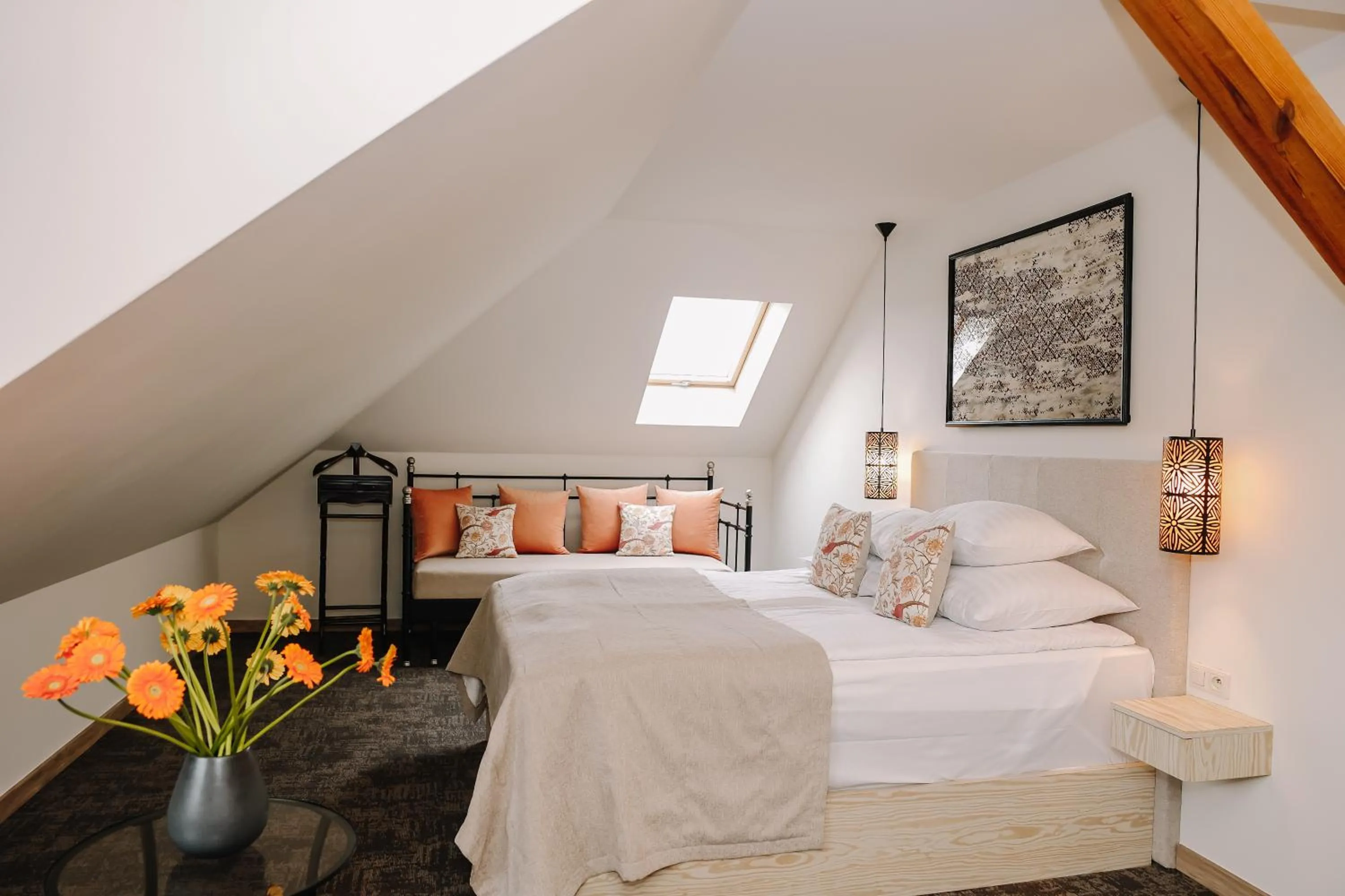 Bed in Karczma Rzym Bydgoszcz S5