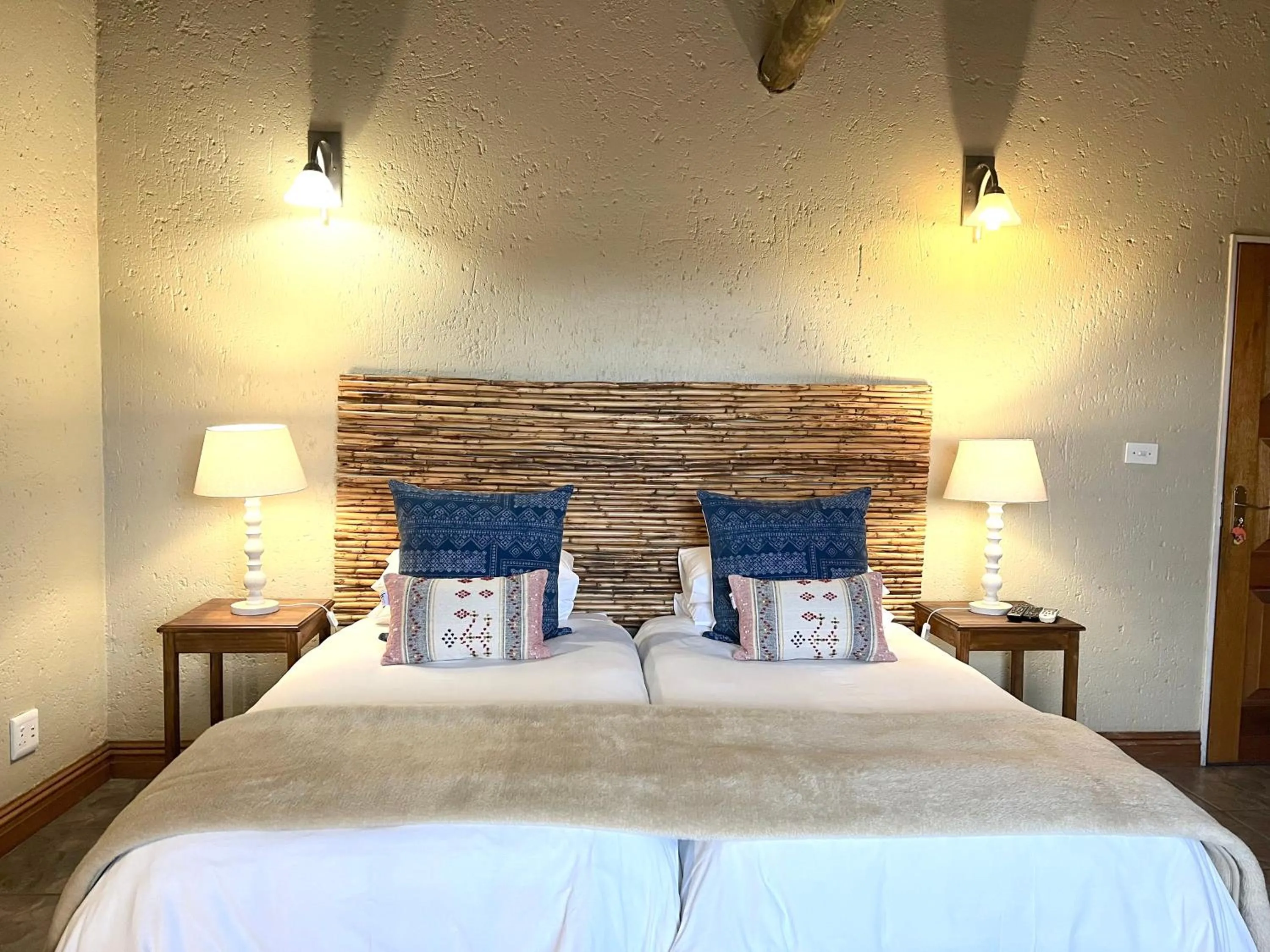 Bed in Safari Club Guest Lodge OR Tambo International Airport