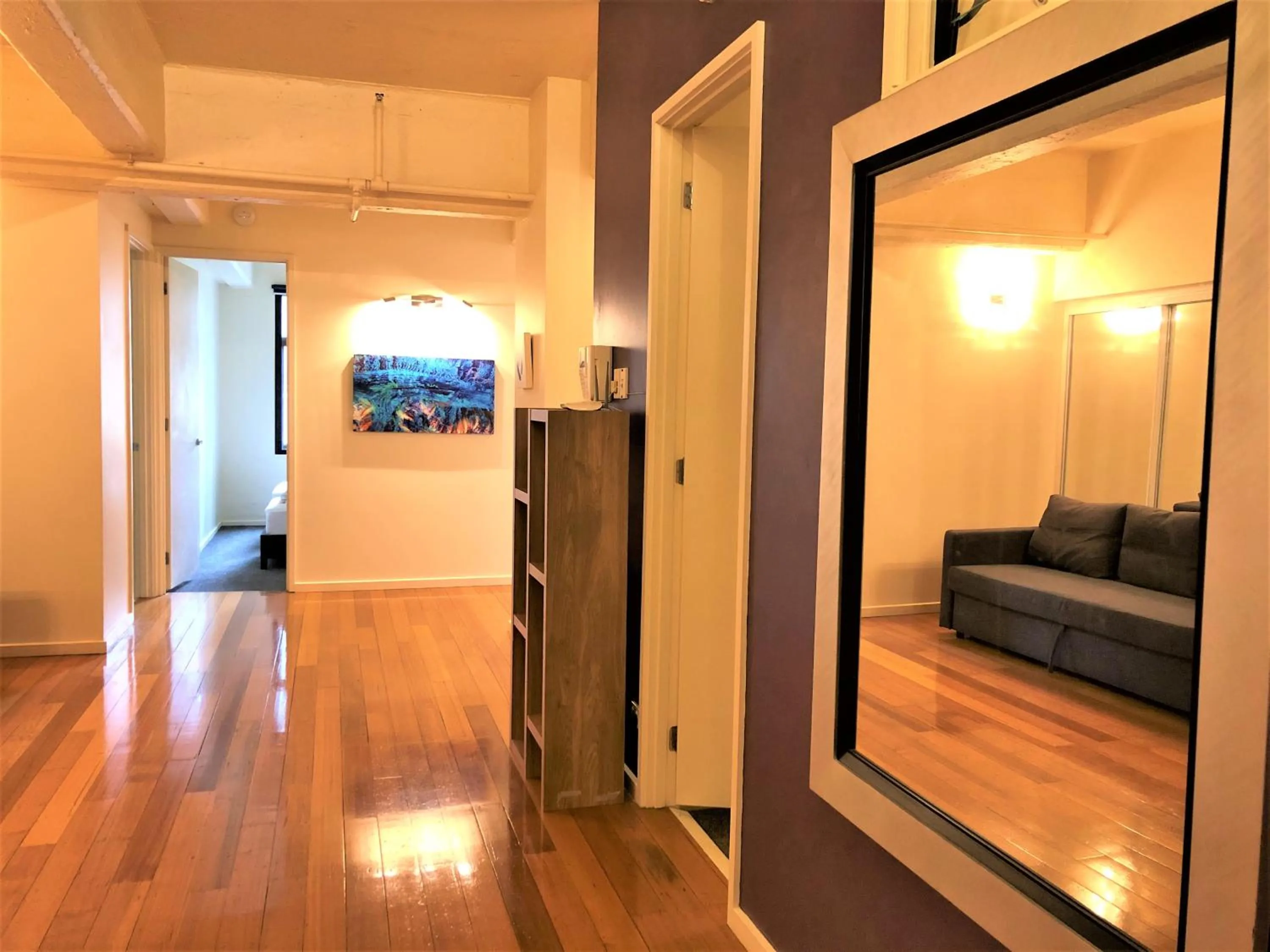 Seating area in ReadySet Apartments on King