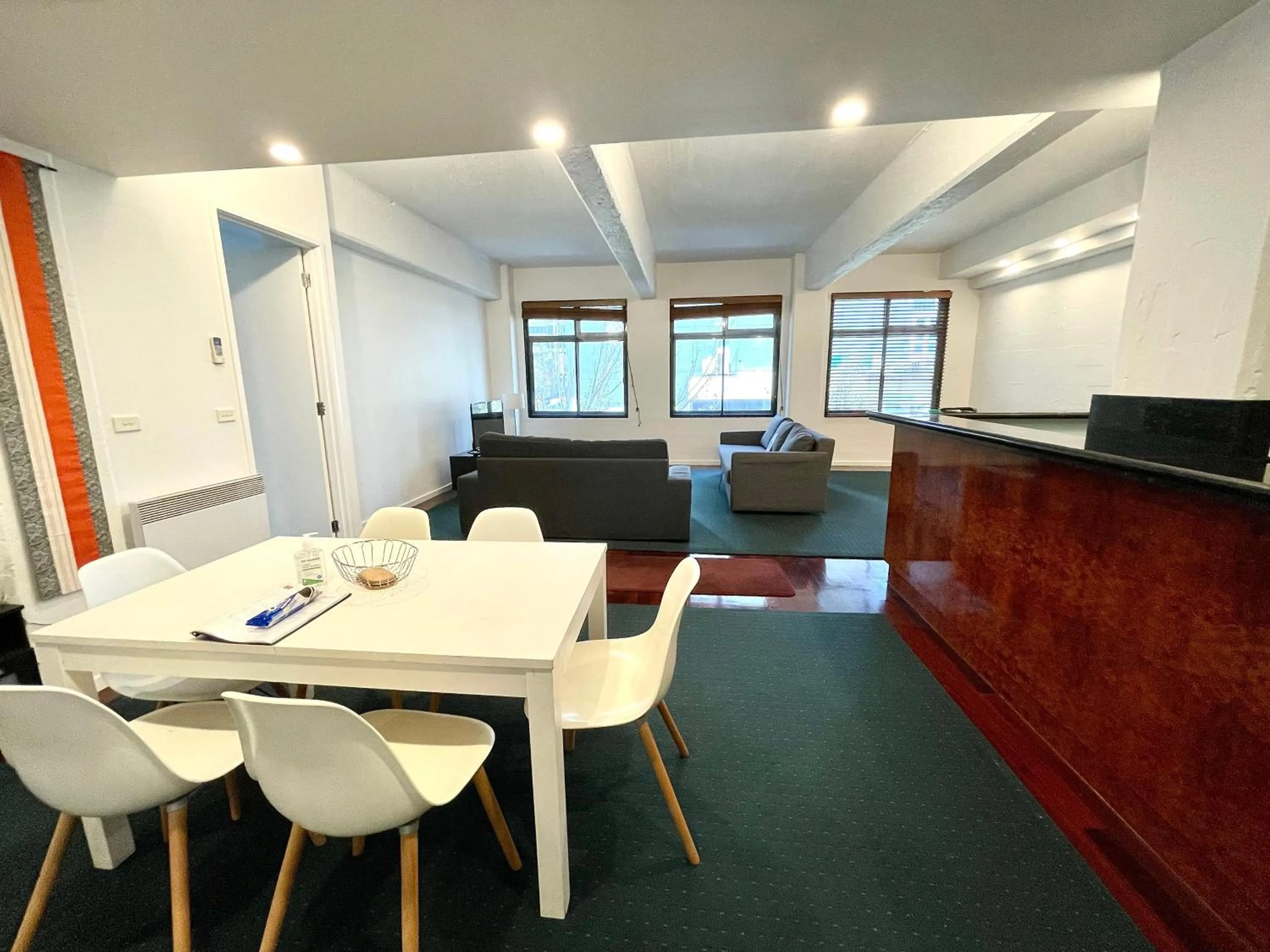 Living room in ReadySet Apartments on King